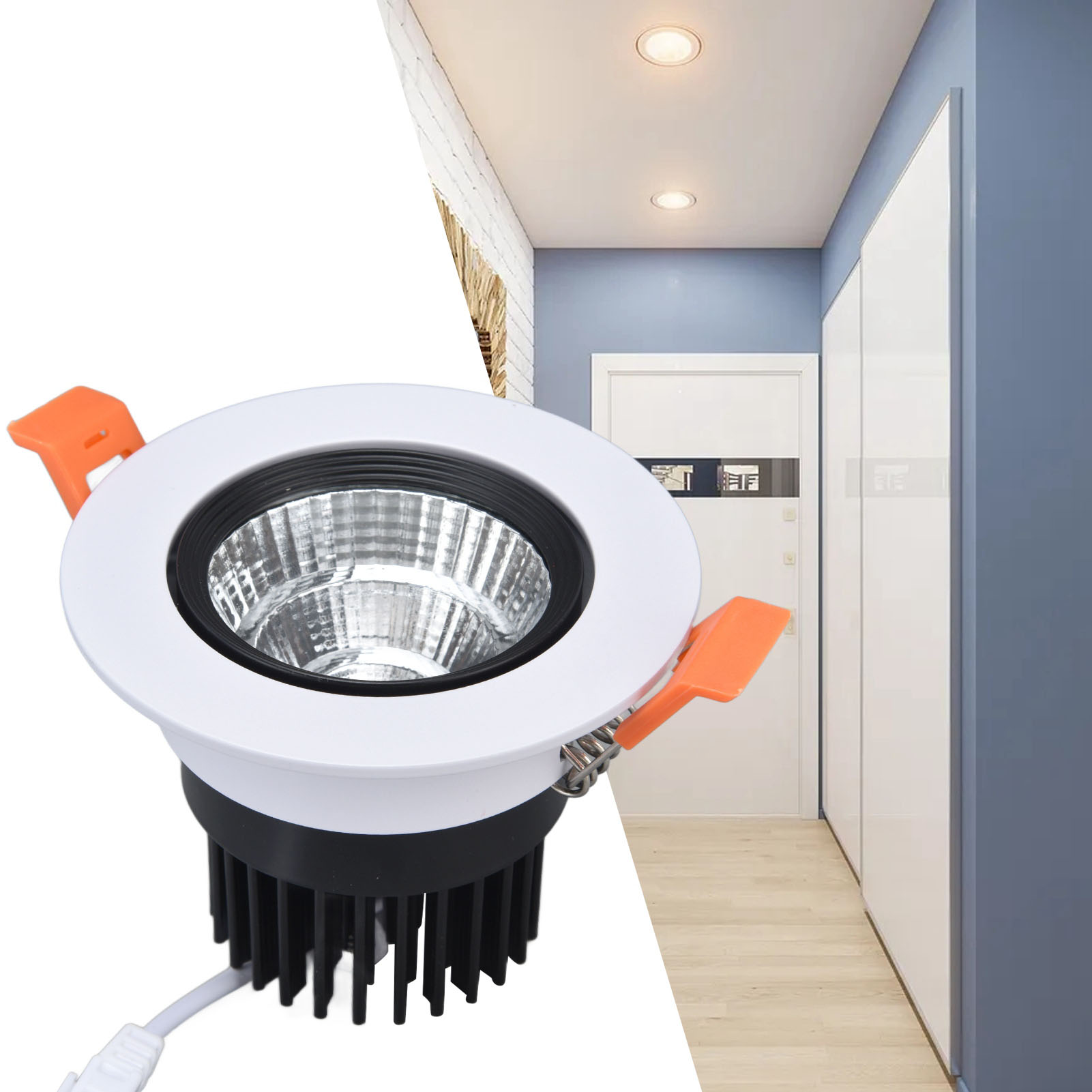 7-w-cob-led-einbaustrahler, Led-einbaustrahler, Dekorative Deckenleuchte Für Den Innenbereich, Strahler