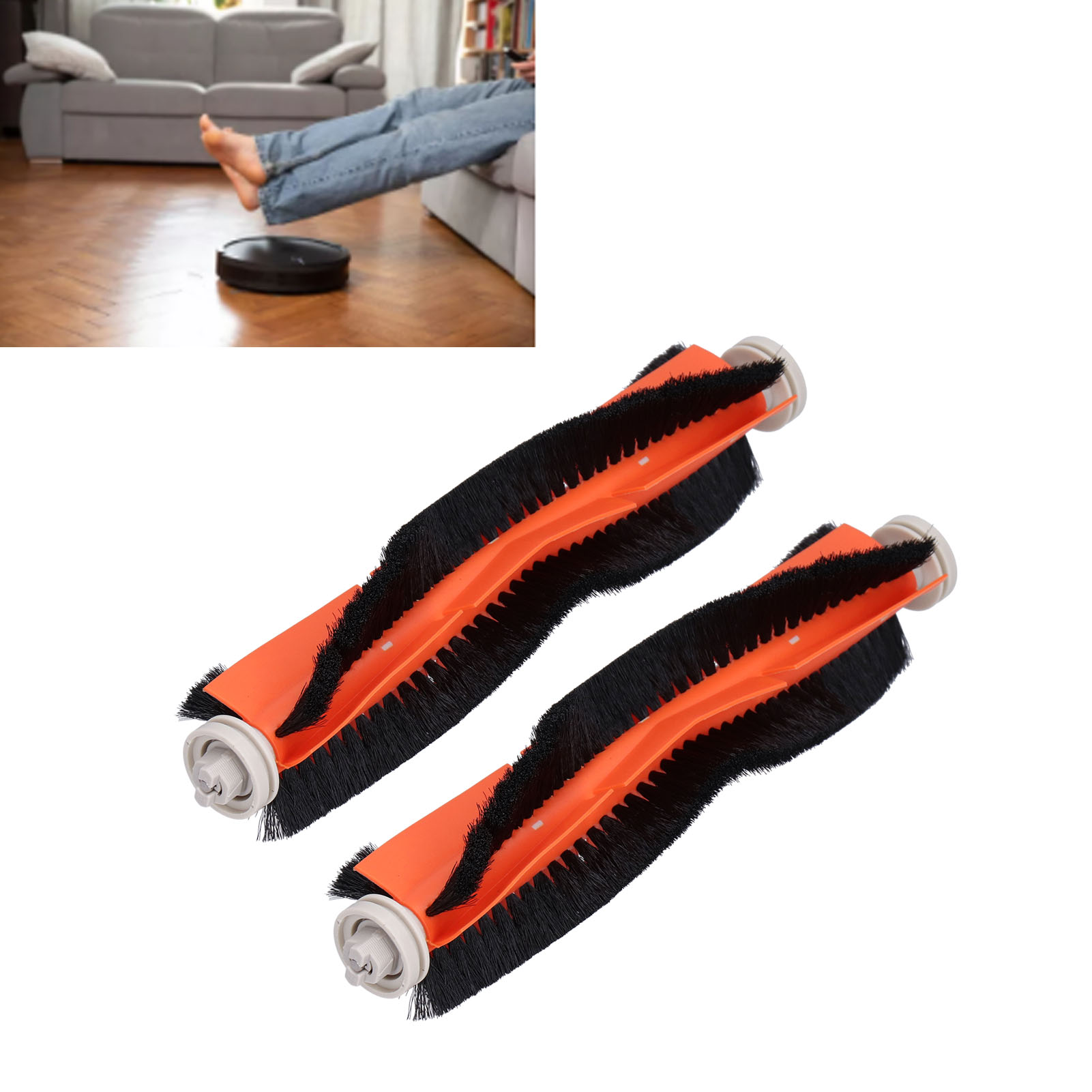 Set Mit 2 Rotierenden Bürsten, Kompatibel Mit Dem Xiaomi Mijia Pro Saugroboter