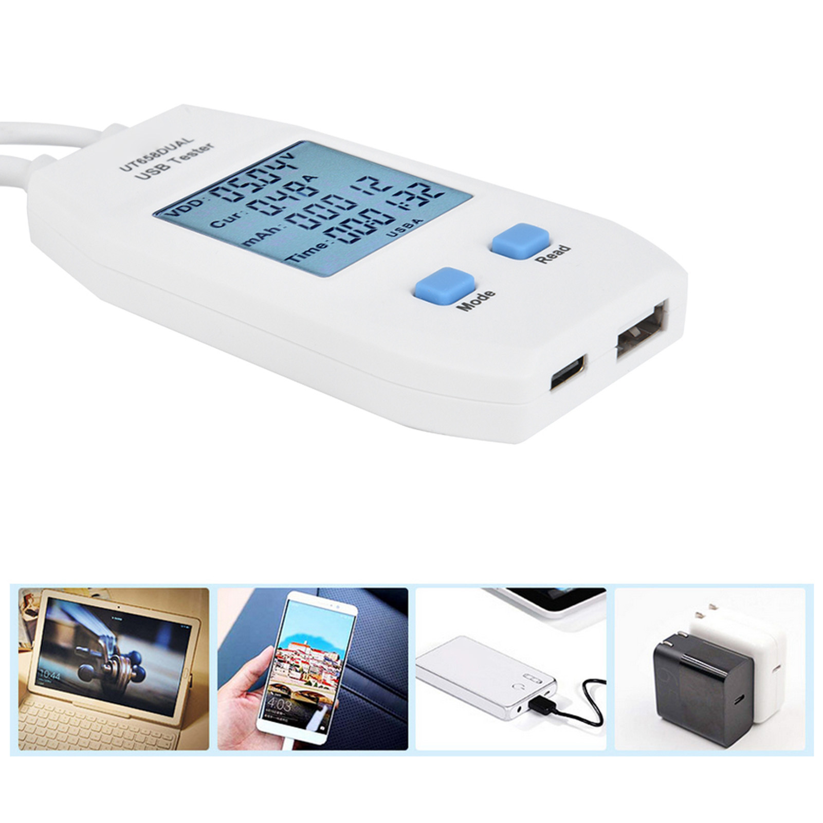 Uni-t Ut658dual Usb-tester: Spannungs- Und Strommonitor Mit Datenspeicherung
