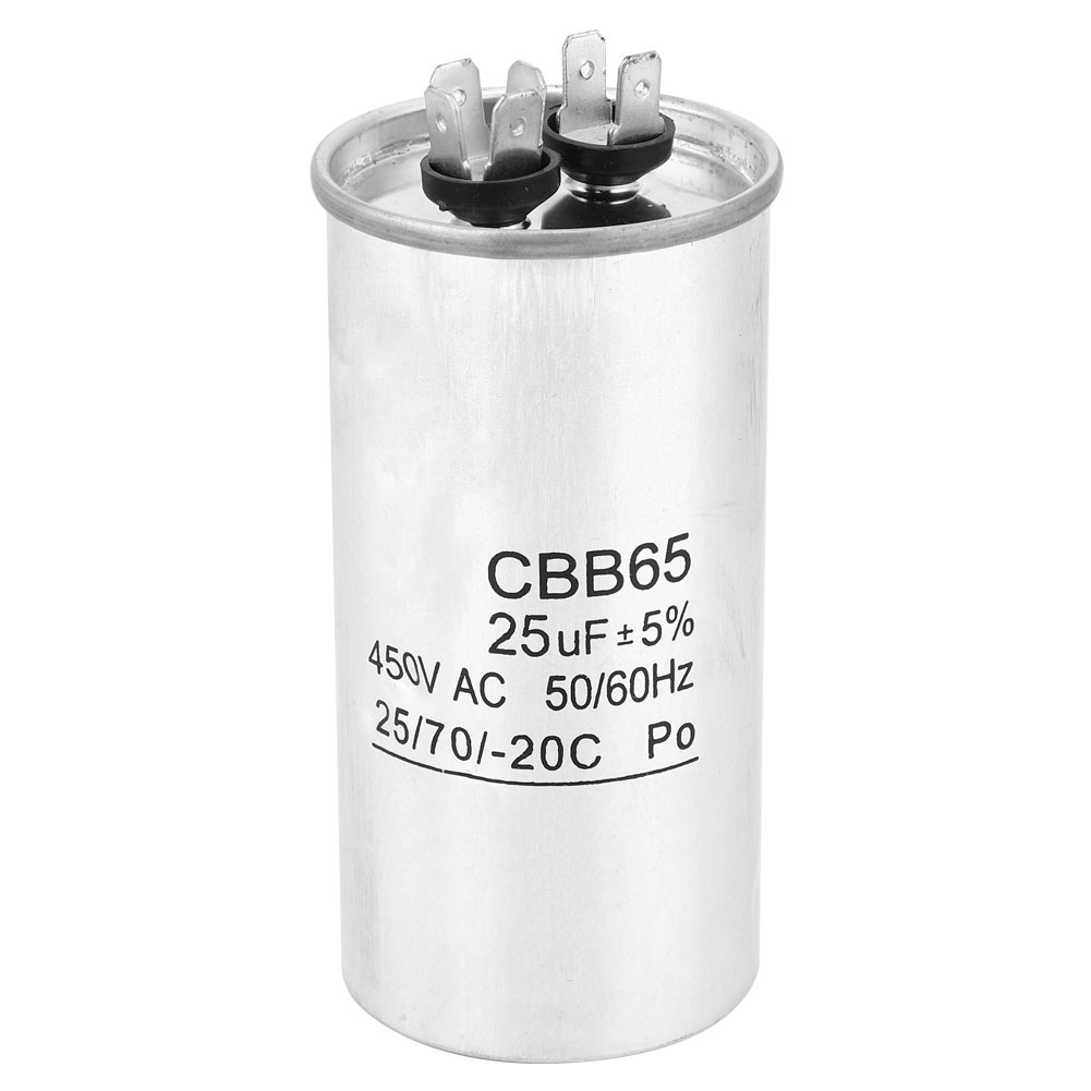 Cbb65 25uf 450v Anlaufkondensator Mit Aluminiumgehäuse, Explosionsgeschützter Kondensator Für Klimaanlagenkompressoren