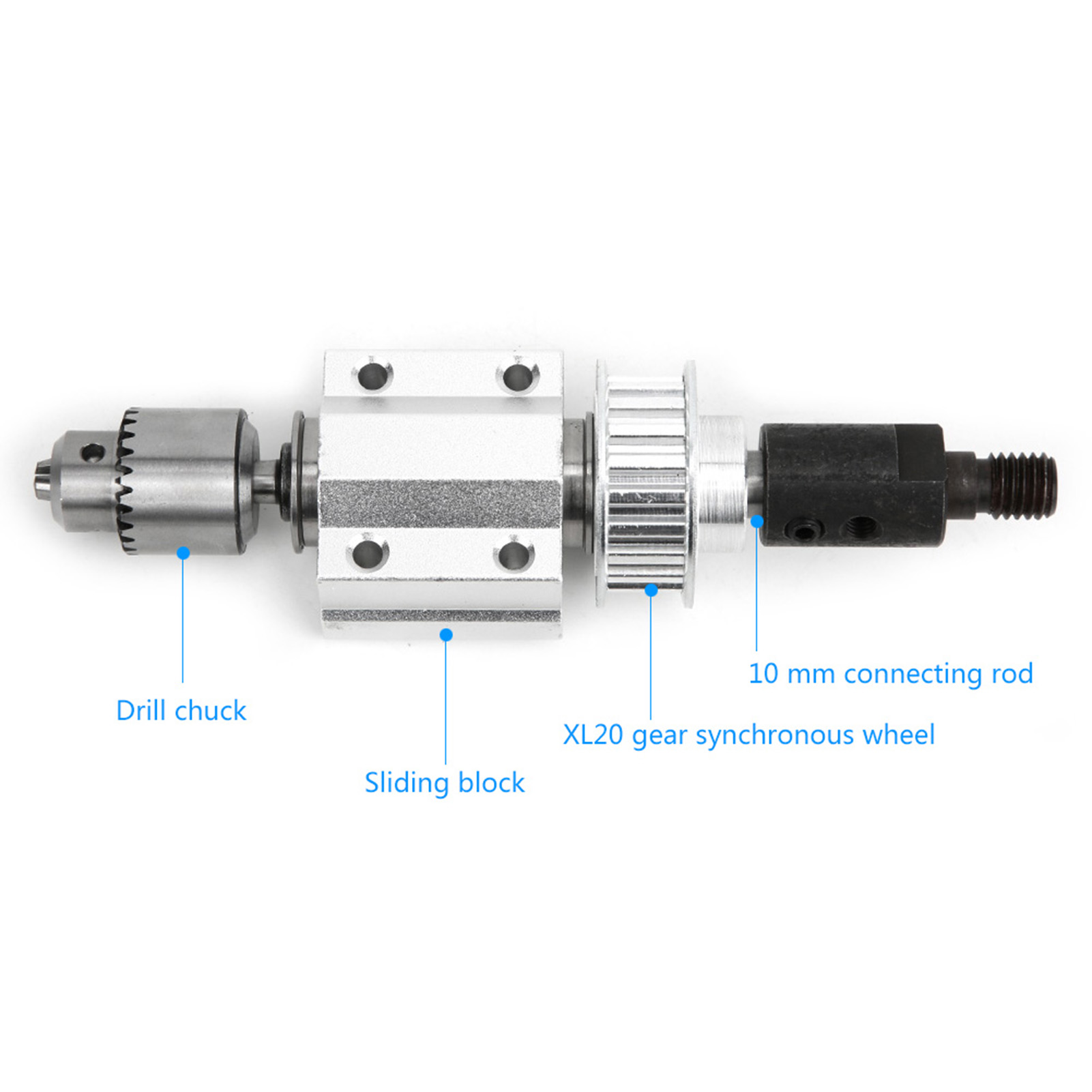 Schneid- Und Schleifspindel-baugruppe Für Kreissägen/tischbohrmaschinen/elektrobohrmaschinen – Jto-bohrfutter + M10-steckschlüssel