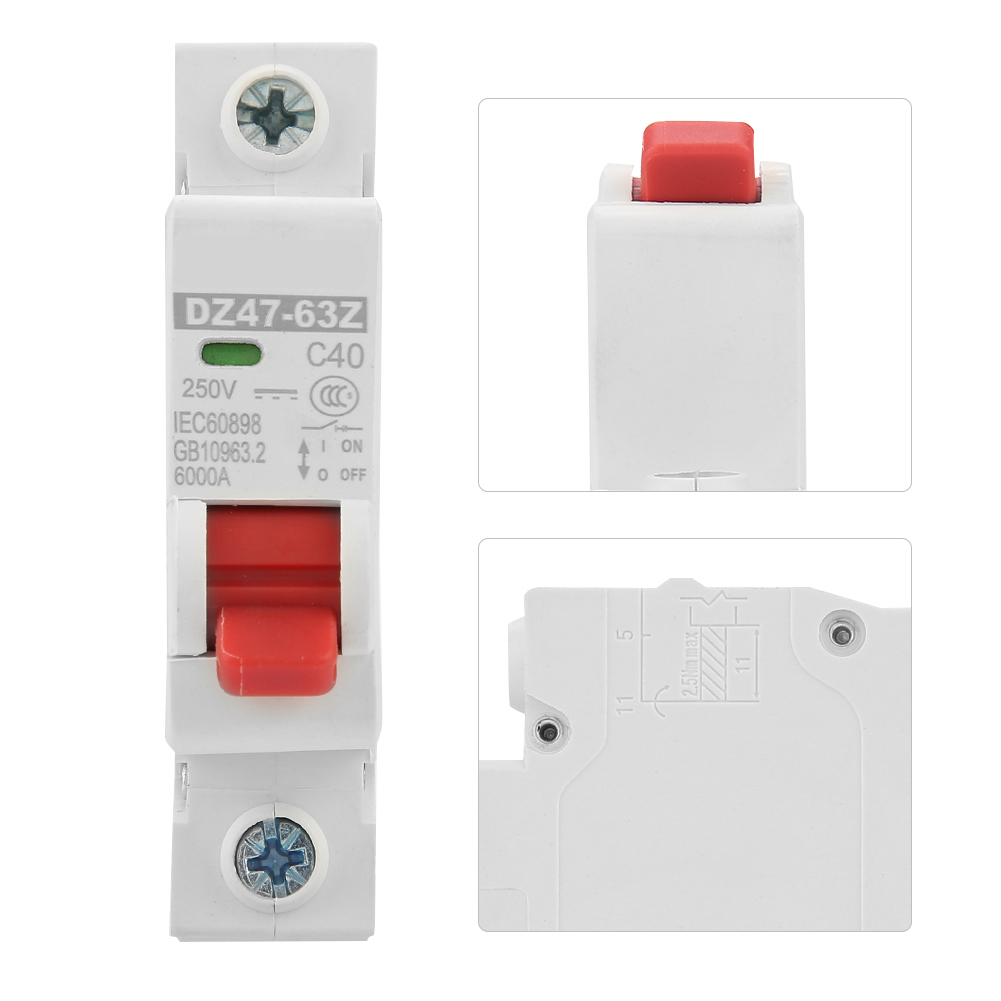 Miniatur-photovoltaik-leistungsschalter Dc Dz47-63z-1p 40a