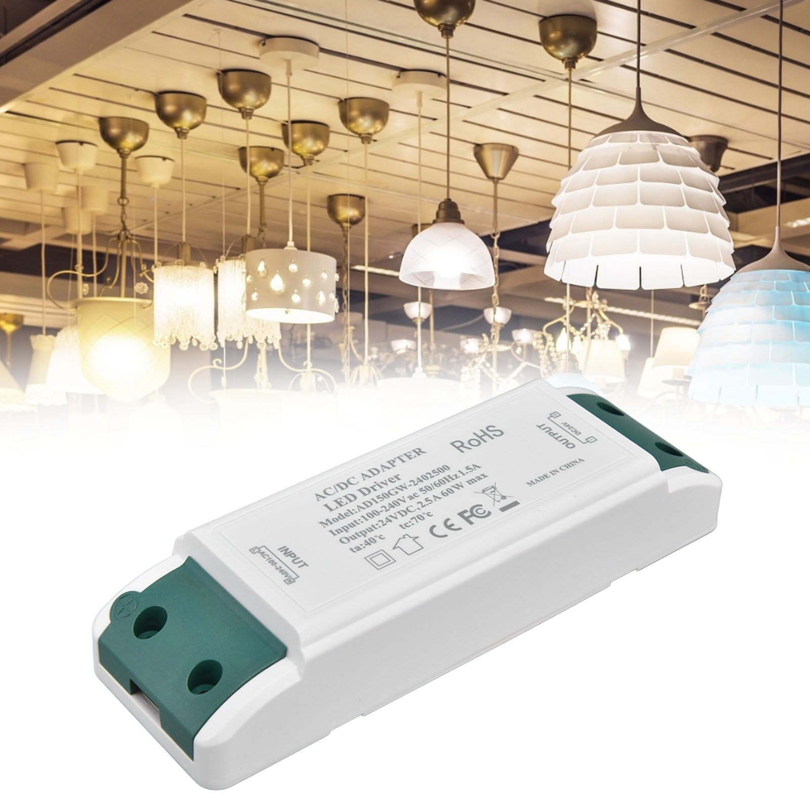 24v Dc, 2,5a, 60w Led-transformator 24v Konstantstrom-led-treiber.