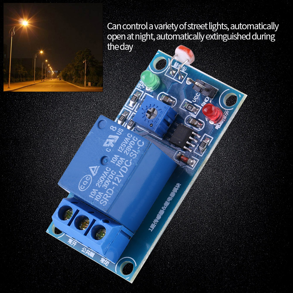 12v Stabiles Fotoelektrisches Schaltmodul Mit Fotowiderstand Und Relaismodul