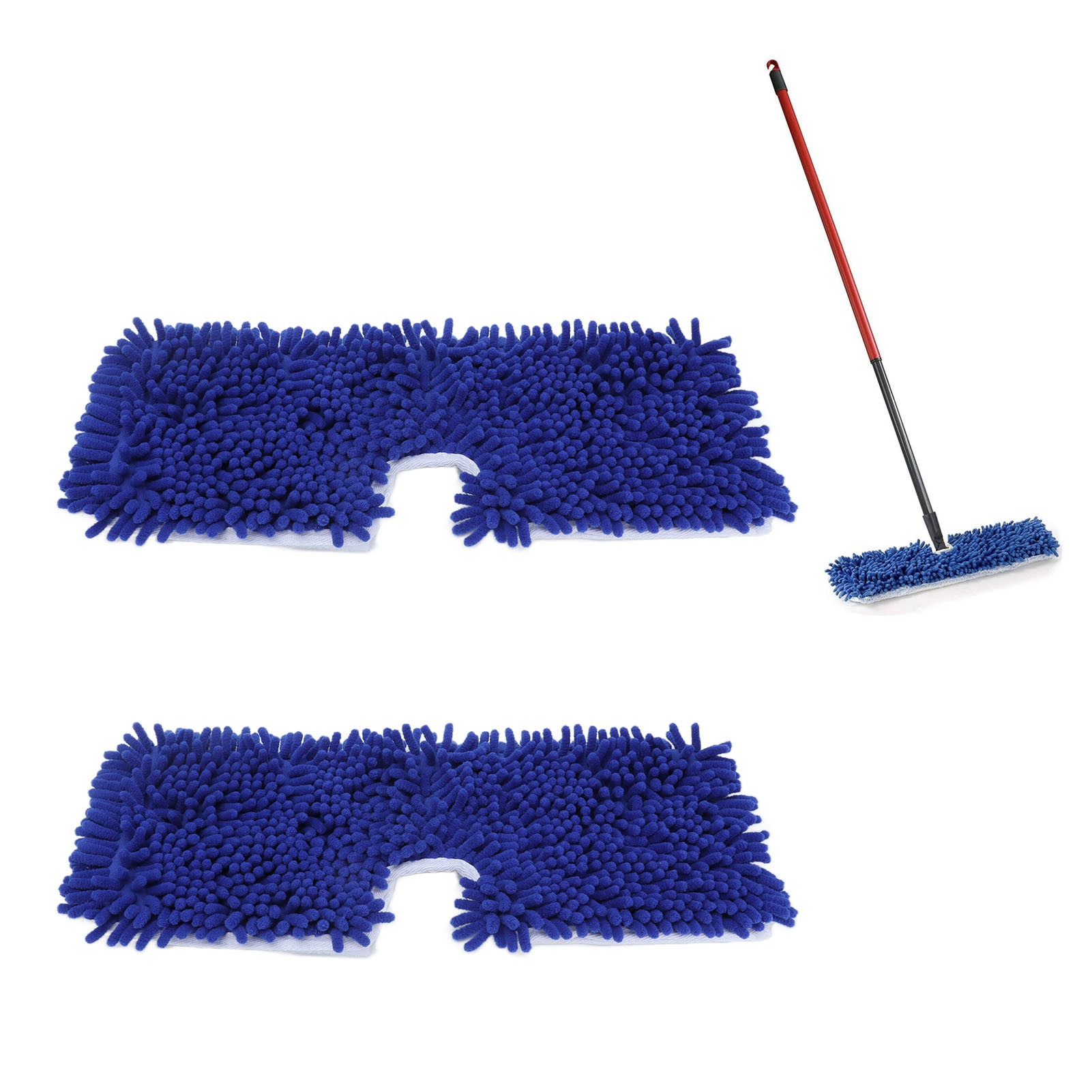 Set Mit 2 O-zedernholz-mikrofaser-wischmoppköpfen