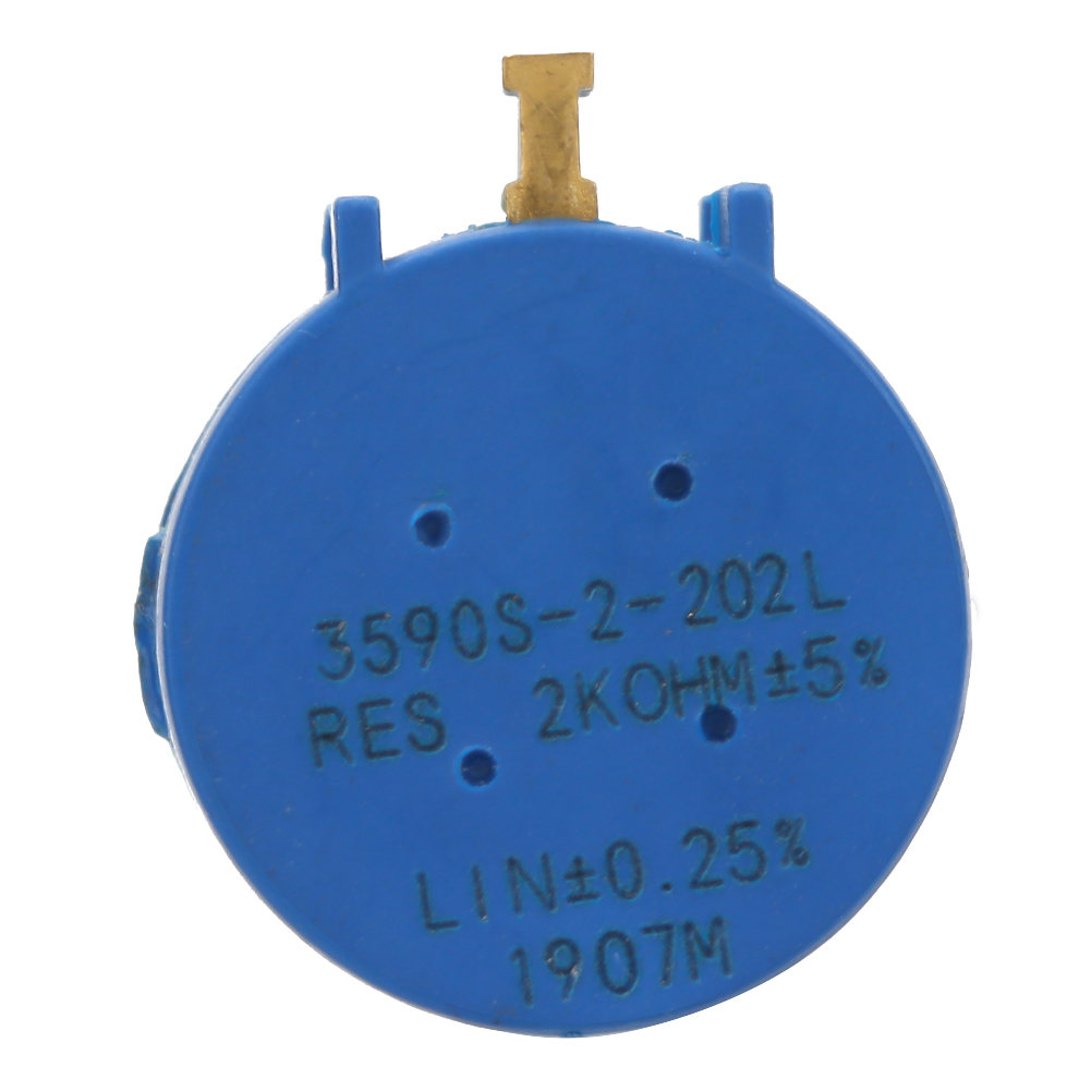 1 Potentiometer + Drehknopf Mit Drei Fenstern 3590s-2-202l, 2 Kω Widerstand, Mehrgängiges Kabel, 2 W