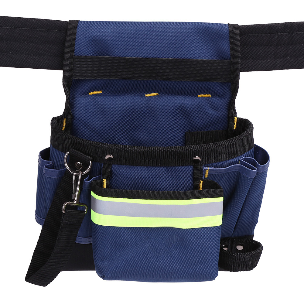 Werkzeugtasche Für Arbeiten In Der Höhe, Hüfttasche Pt-n013, Ohne Deckel, Mit Reflektorstreifen