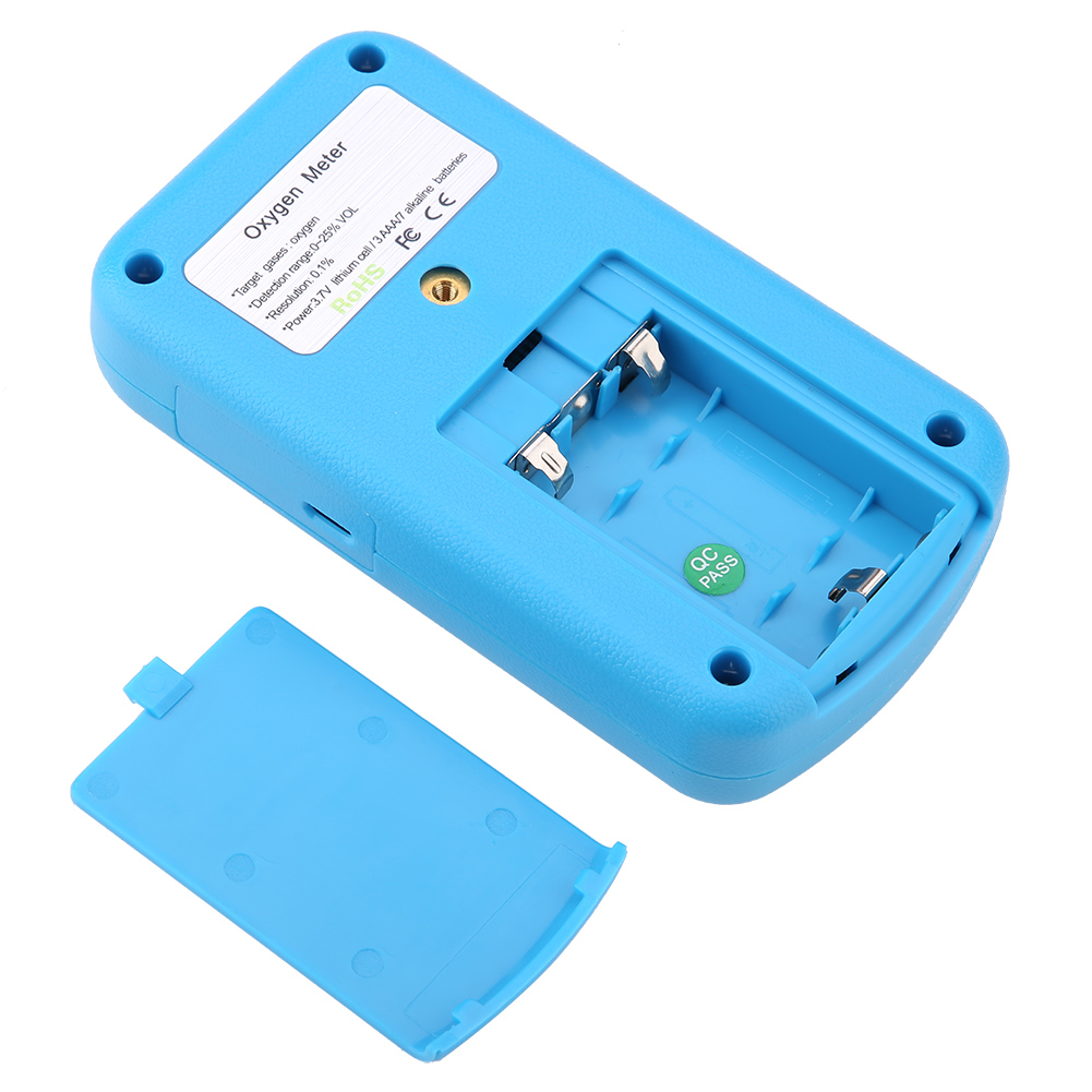 Sauerstoffdetektor 803, Version Mit Trockenbatterie, Blau, Batterien Nicht Enthalten, Inklusive Zertifikat