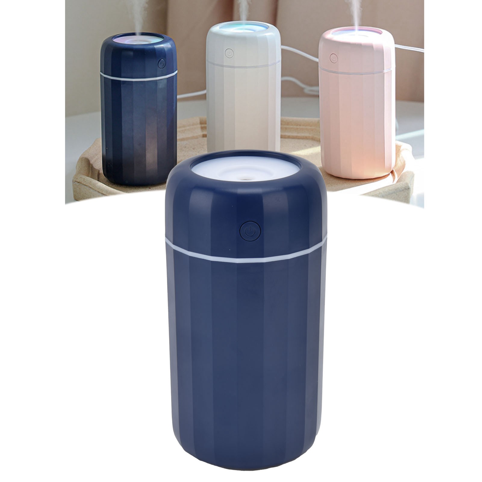 260-ml-auto-luftbefeuchter Mit Zwei Einstellbaren Stufen, Positionslicht, Usb-stromversorgung, Blau