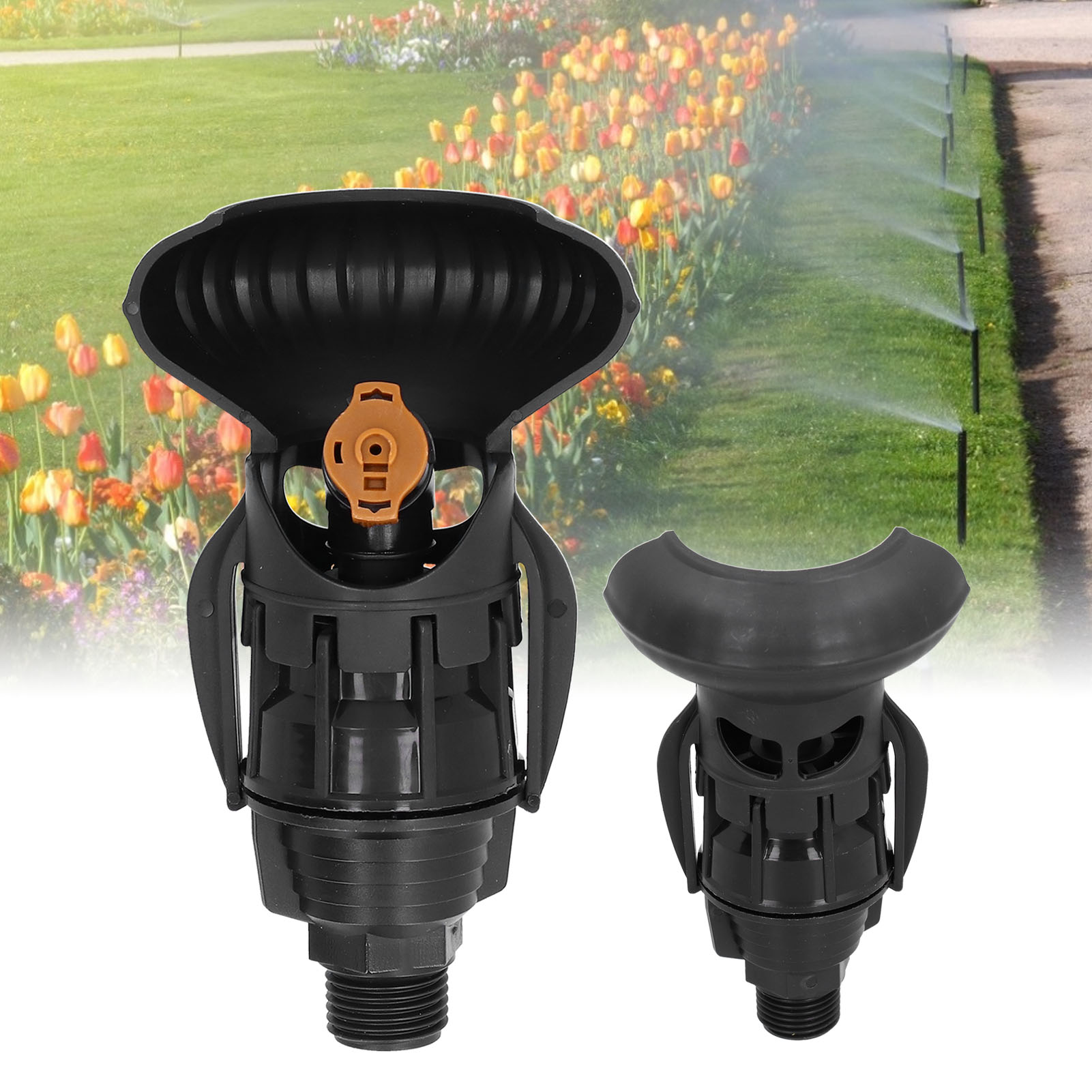 Brauner R10-regnerkopf Für Rasen Und Garten, Automatischer Rotationsregner, Bewässerung, Kühlung, Staubentfernung, Sprühregnerkopf 3302-b