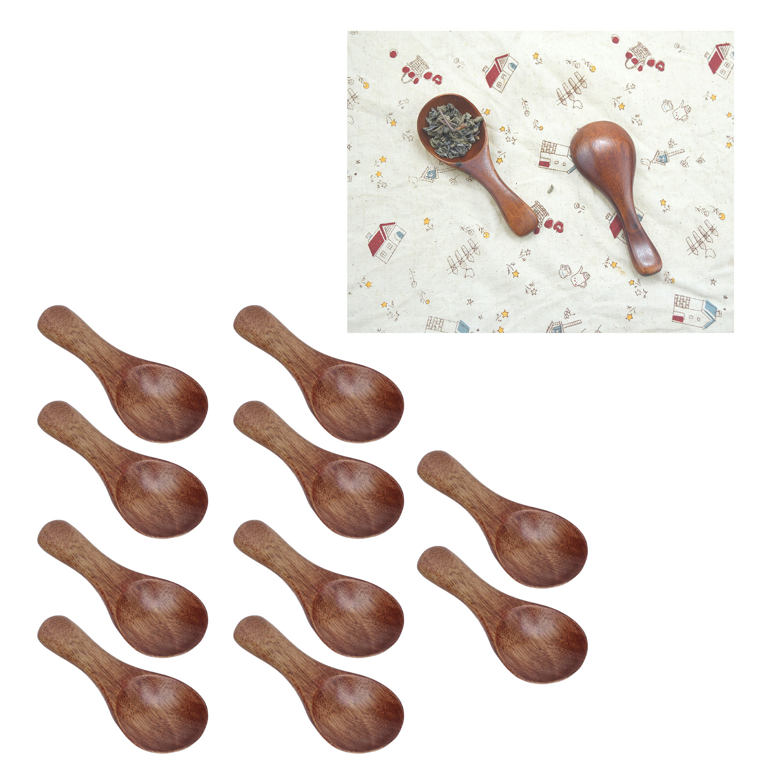 Ausführung C: Lackierter Milchpulverlöffel Mit Kurzem Griff Und Weiter Öffnung, Gewürzlöffel, Kleiner Teelöffel.