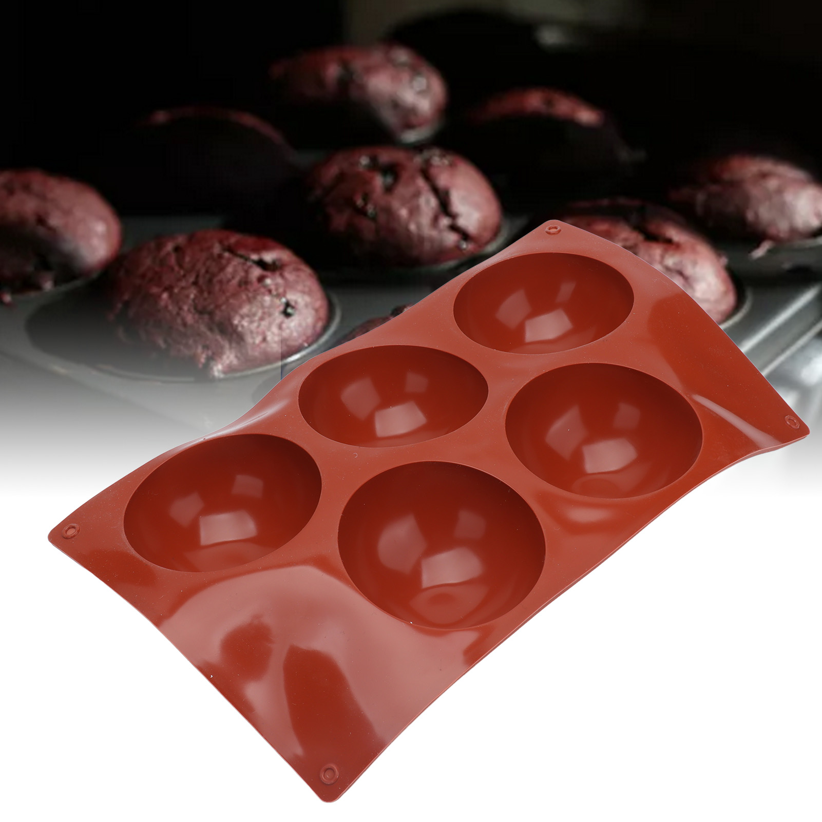 Halbkugelförmige 3d-silikonformen Für Gebäck, Kuchen, Fondant, Tortenformen, Runde Formen, Donuts, Desserts, Mousses Und Pralinen.