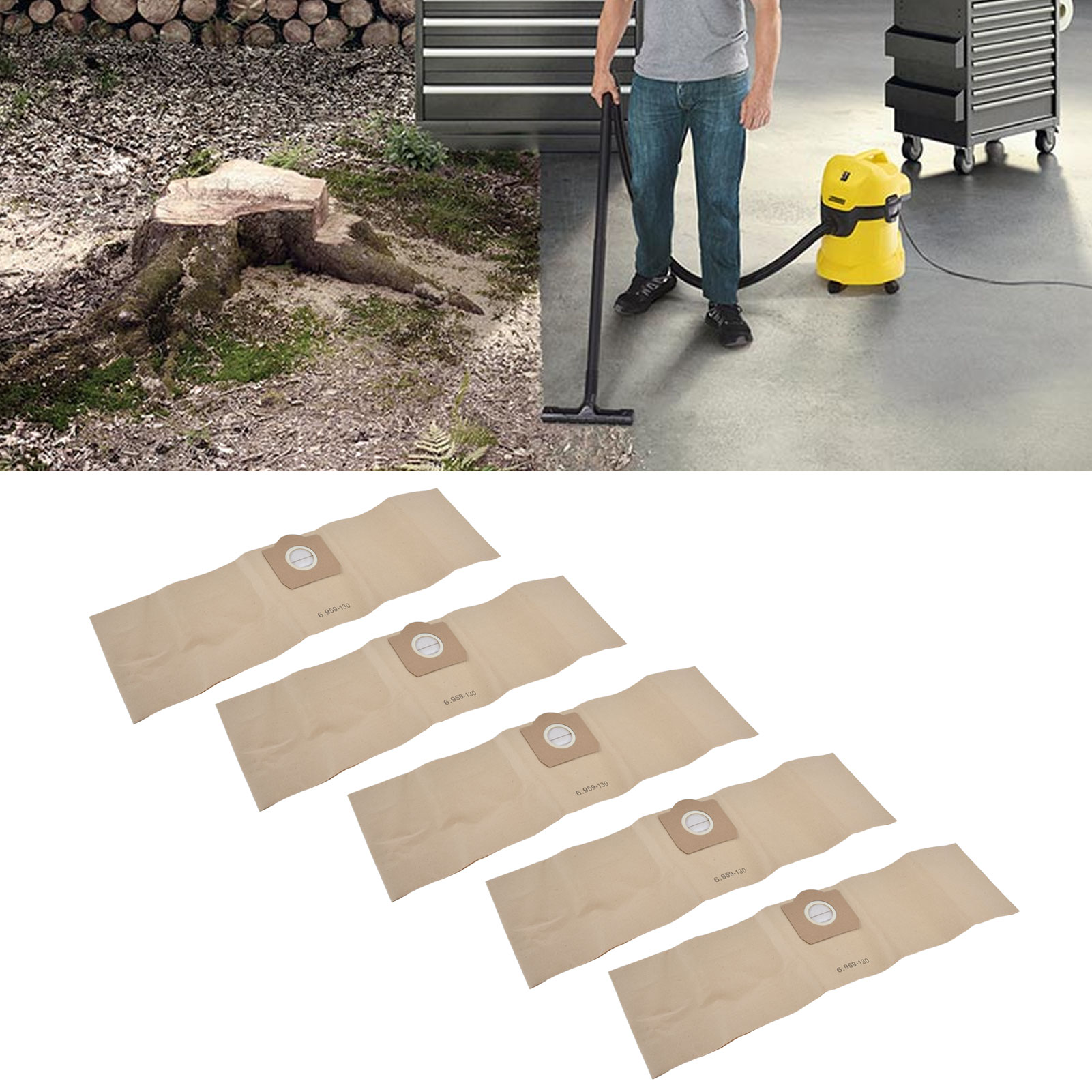 5er-pack Staubbeutel Für Kärcher Staubsauger 6.959-130.0