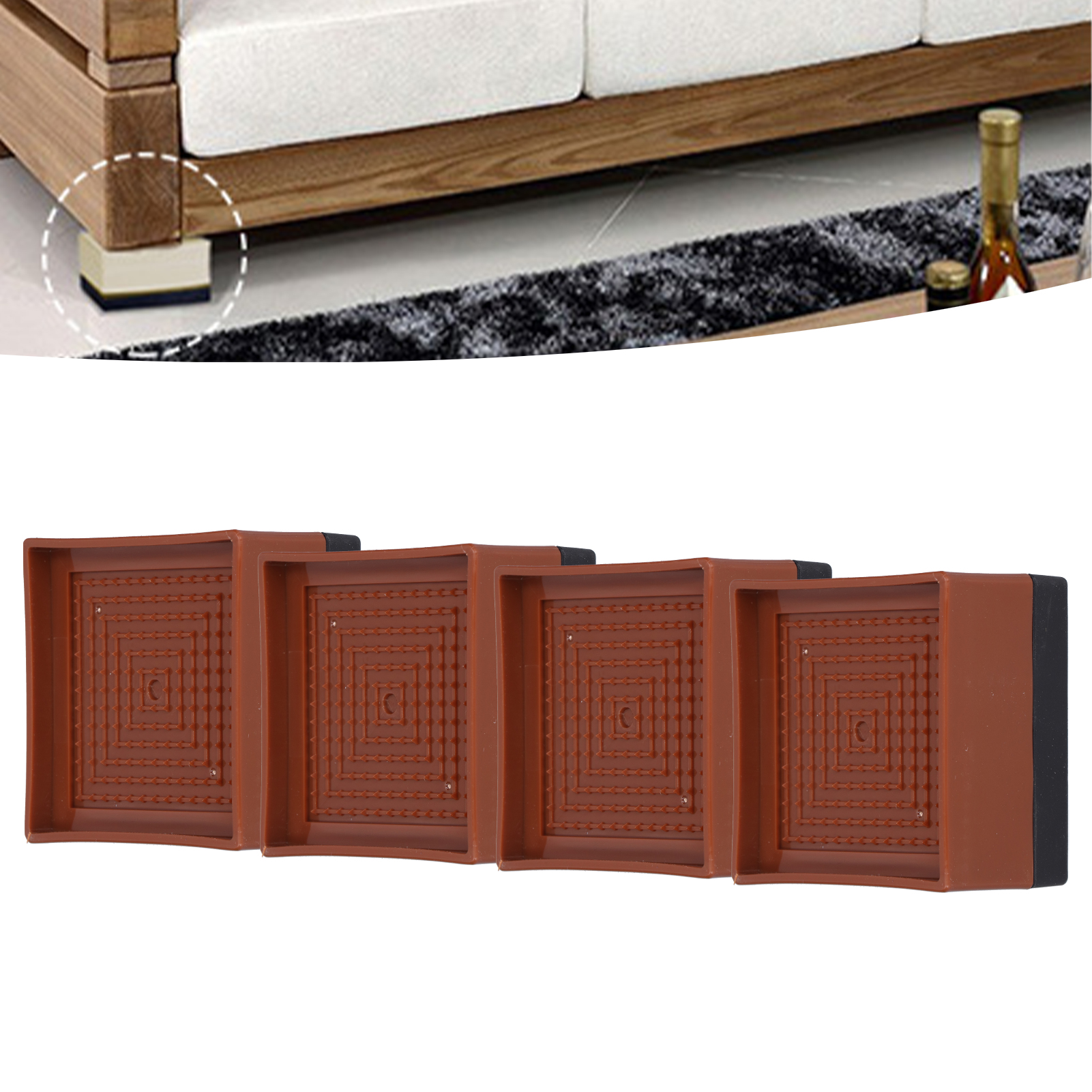 Quadratische Untersetzer Für Betten, Möbel, Kühlschränke, Waschmaschinen, Tische, Stühle Und Couchtische.