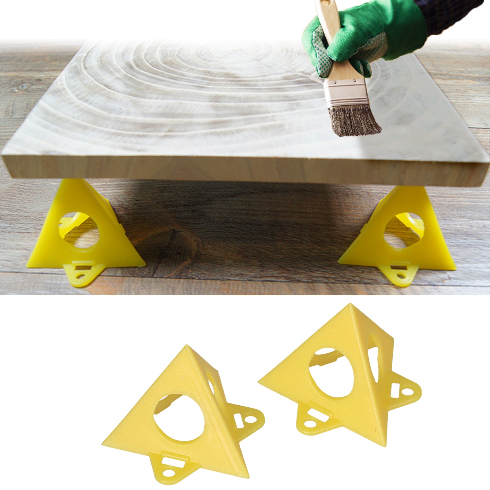 Holzrahmen Für Gemälde (20 Stück), Malständer, Dreieckiger Kunststofffuß