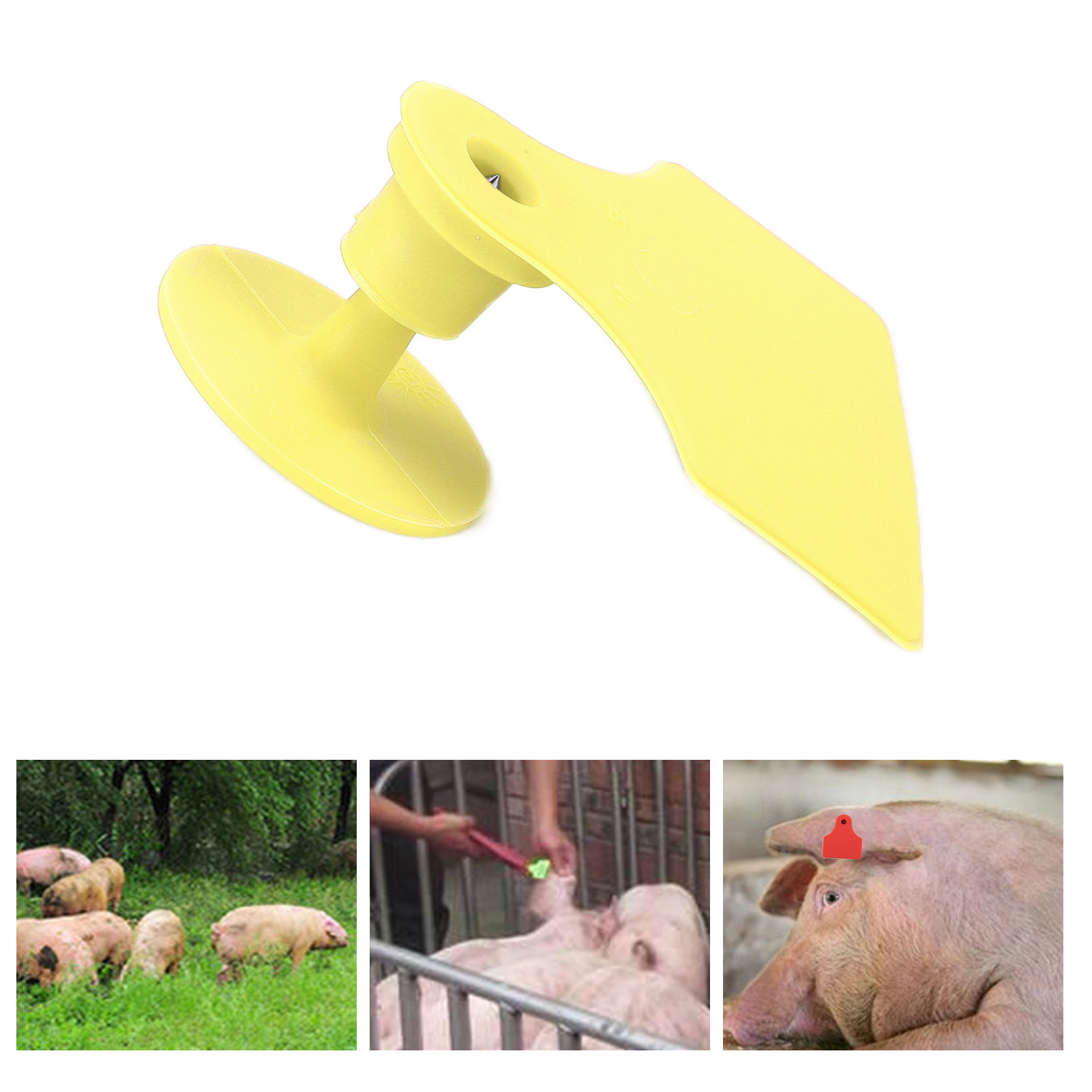 100er-sets/verkauf Von Speziellen Ohrmarken Für Nutztiere, Leere Anti-fall-ohrmarken Für Sauen Und Schweine (gelb).