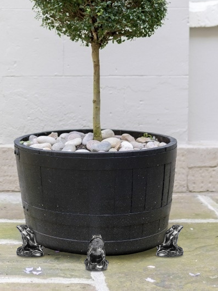 Set Aus 3 Hundeförmigen Schutzpads Für Blumentöpfe, Die Für Belüftung Und Atmungsaktivität Sorgen, Wurzelfäule Verhindern Und Die Töpfe Beim Hausgartenbau Anheben.