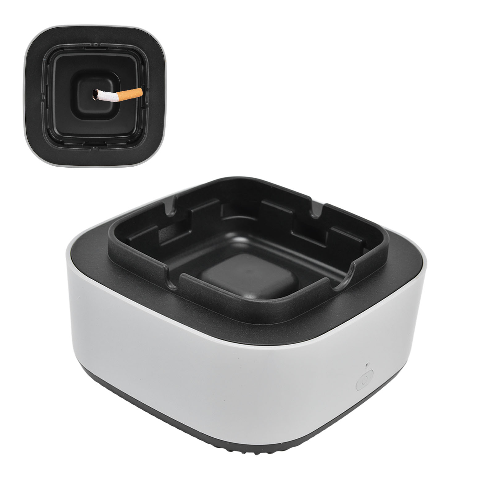 Negativ-ionen-luftreiniger Mit Aschenbecher Und Geruchsneutralisator, Batterie Nicht Enthalten, Grau