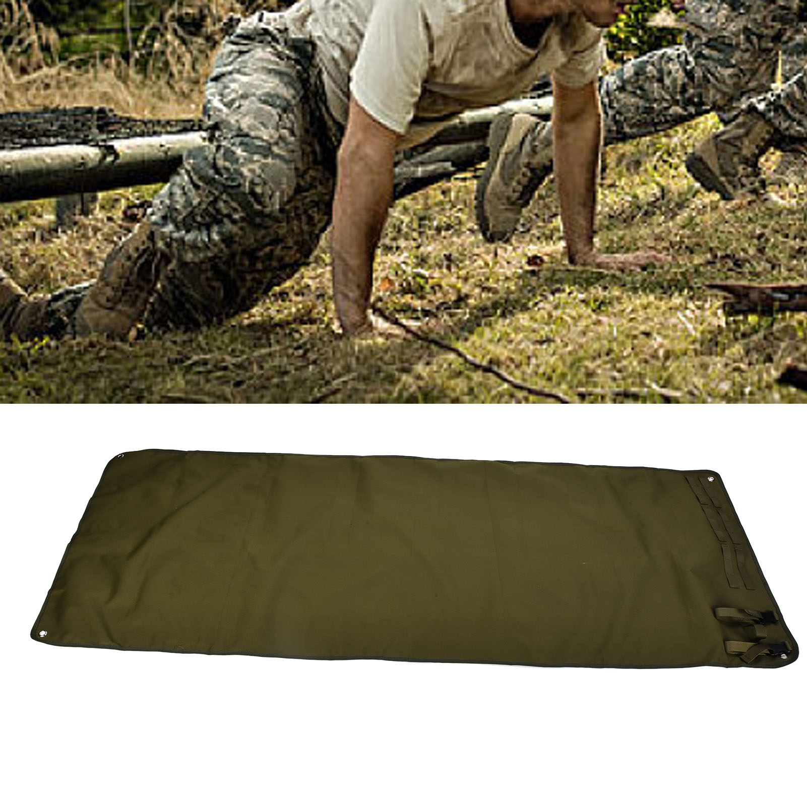 Wasserdichte Outdoor-campingmatte, Feuchtigkeitsbeständige Matte, Strandmatte, Taktische Schießmatte, Militärgrün.