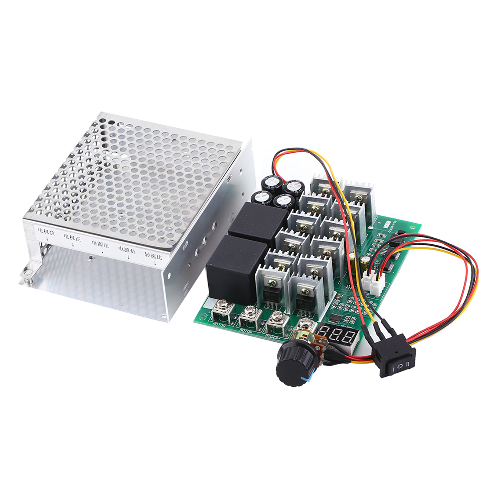 Drehzahlreglermodul Für Gleichstrommotoren Mit Vorwärts- Und Rückwärtslauf Und Digitalanzeige, 10–55 V Dc, 60 A