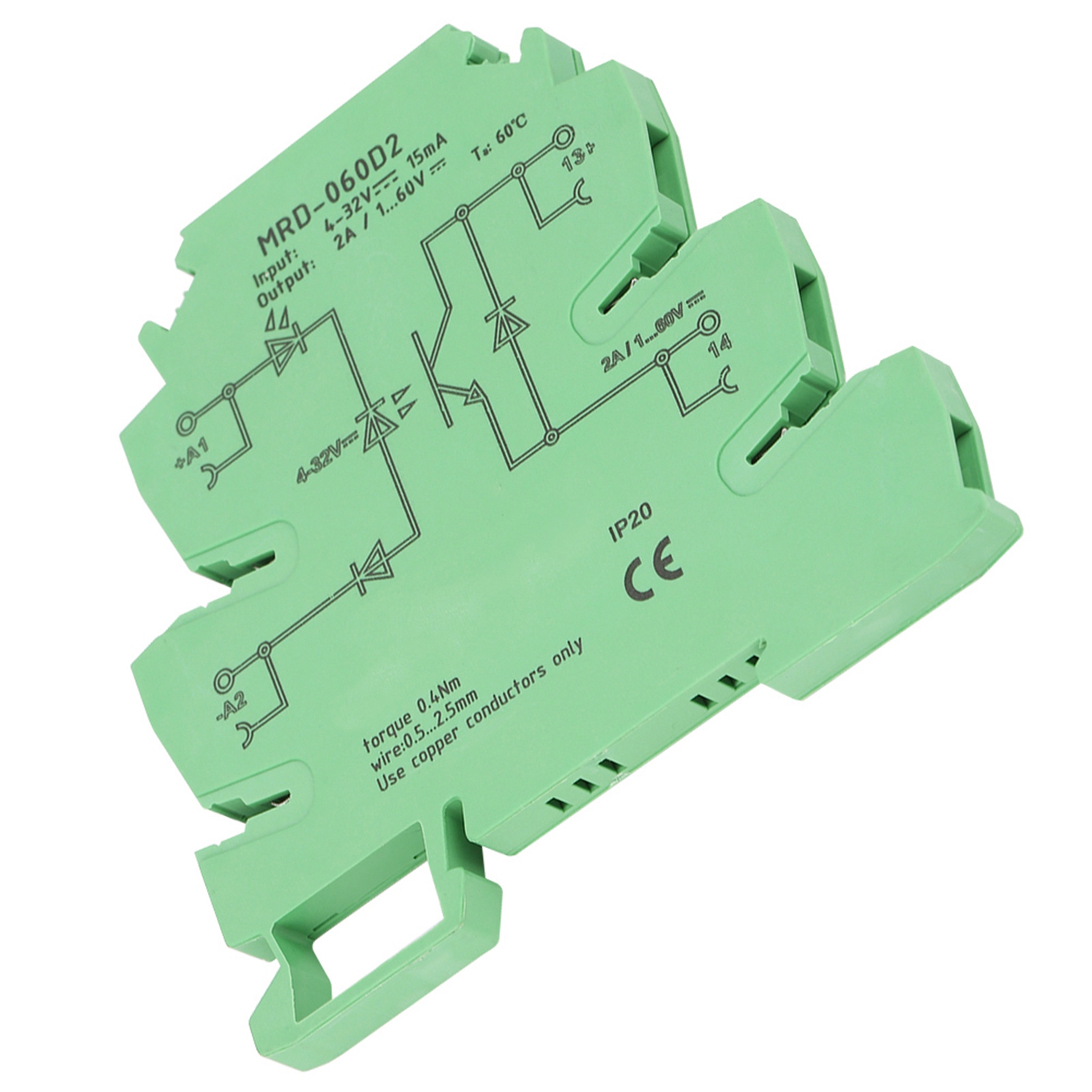 Mrd-060d2 2a Halbleiter-relaismodul, Dc-gesteuert, 24 V Dc, Normalerweise Offen, Mit Ultradünnem Anschluss