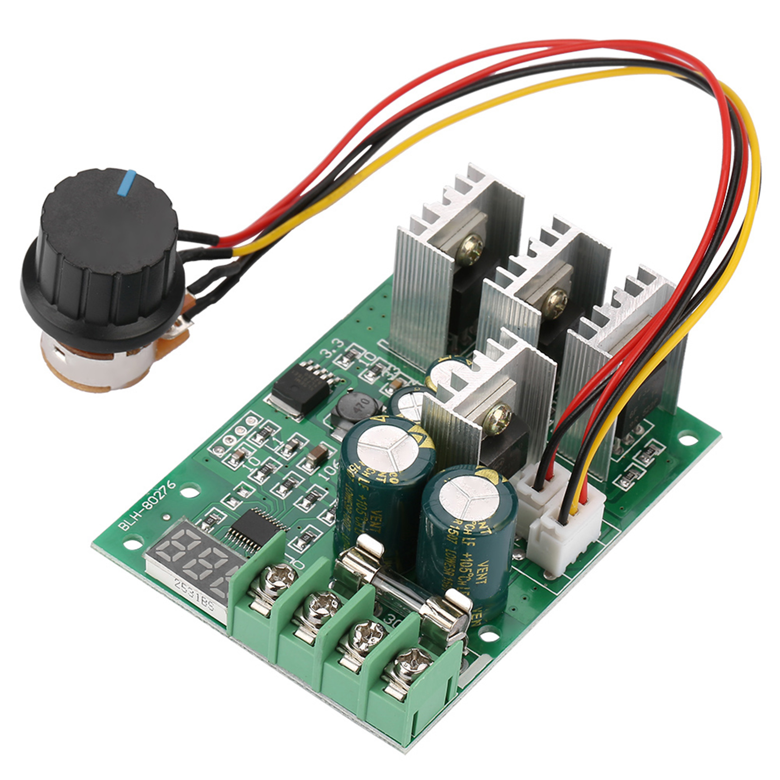 Drehzahlregler Für Gleichstrommotoren Mit Pulsweitenmodulation (pwm), Motorsteuerschalter Mit Digitalem Drehzahlmesser, 6–60 V Dc, 30 A