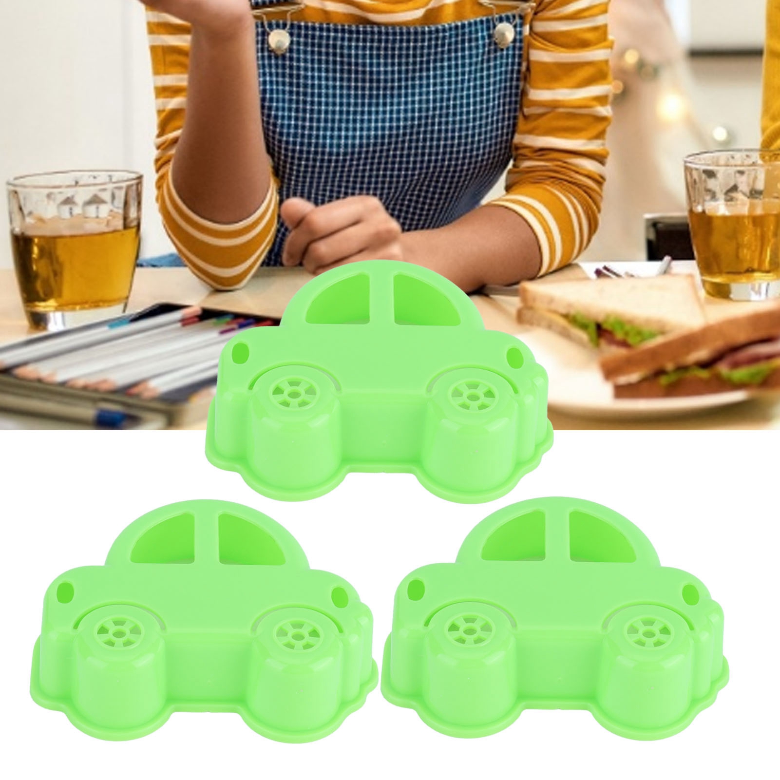 Autoförmige Sandwichform (3er-set), Reis- Und Brotbällchenform, Sandwichform, Diy-form