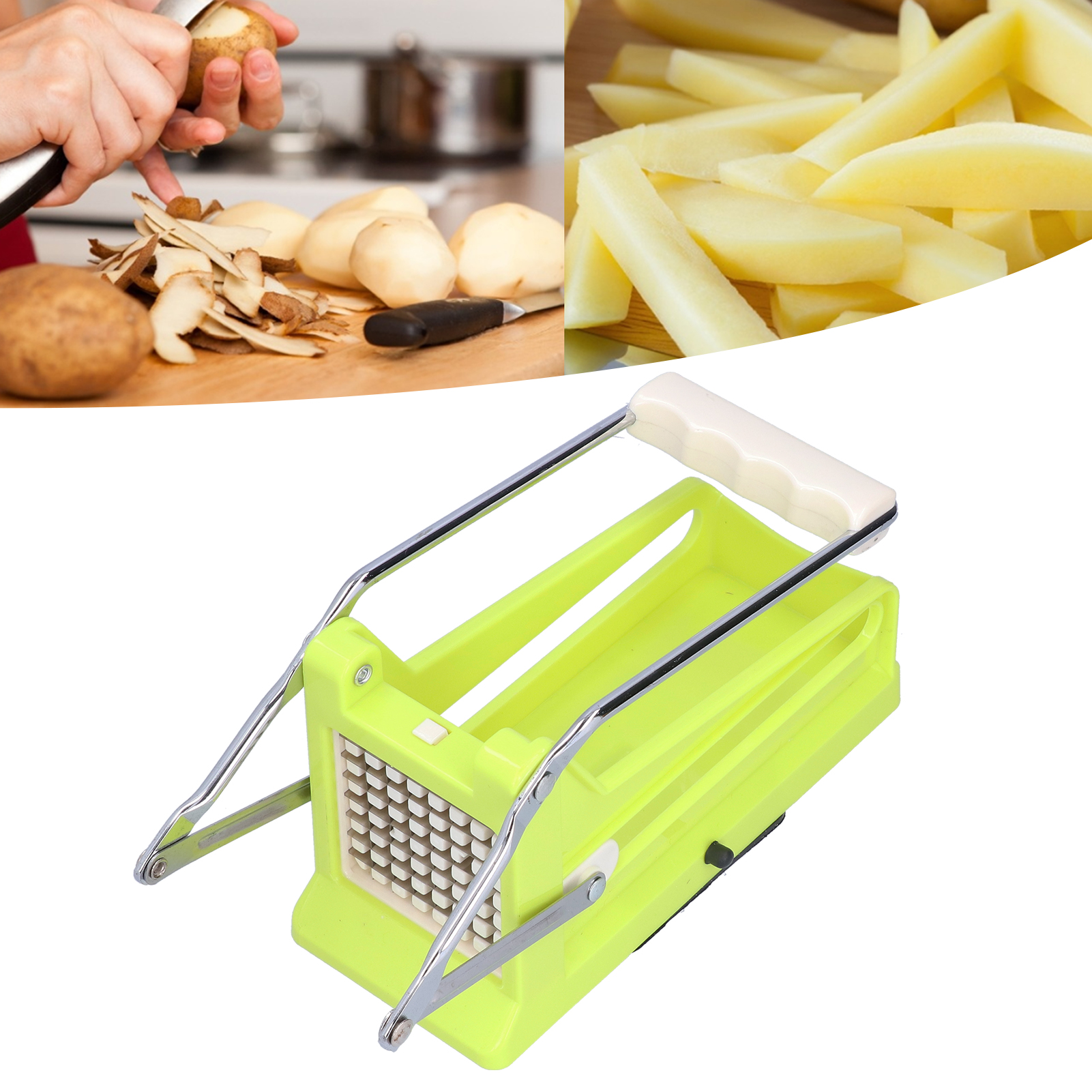 Grüner, Manueller Pommes-frites-schneider Für Gurken, Radieschen, Kartoffeln Und Salat Pommes-frites-schneider Für Den Haushalt.