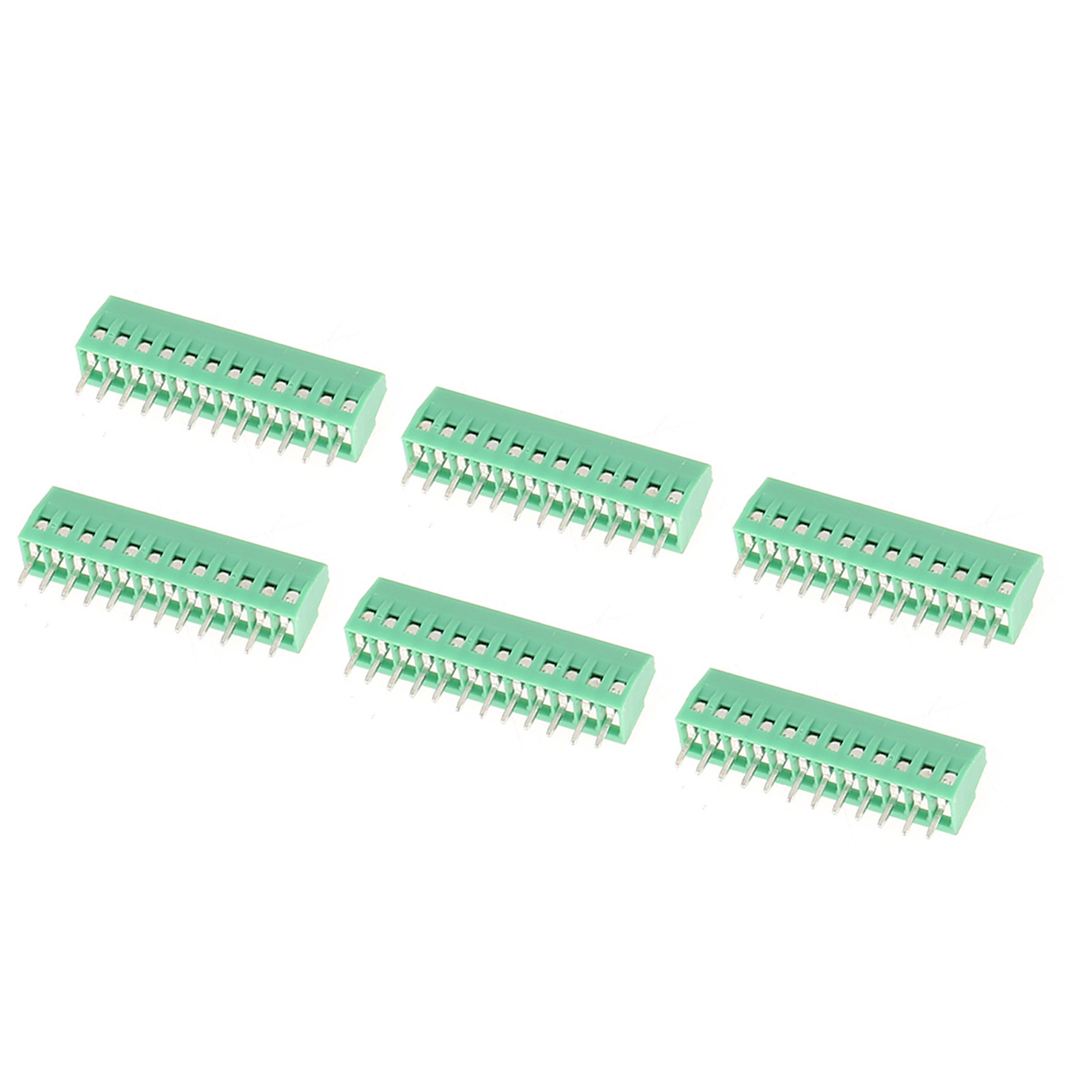 Leiterplatten-anschlussklemmen, 2,54 Mm Rastermaß, 12 Pins, Packung Mit 10 Stück.