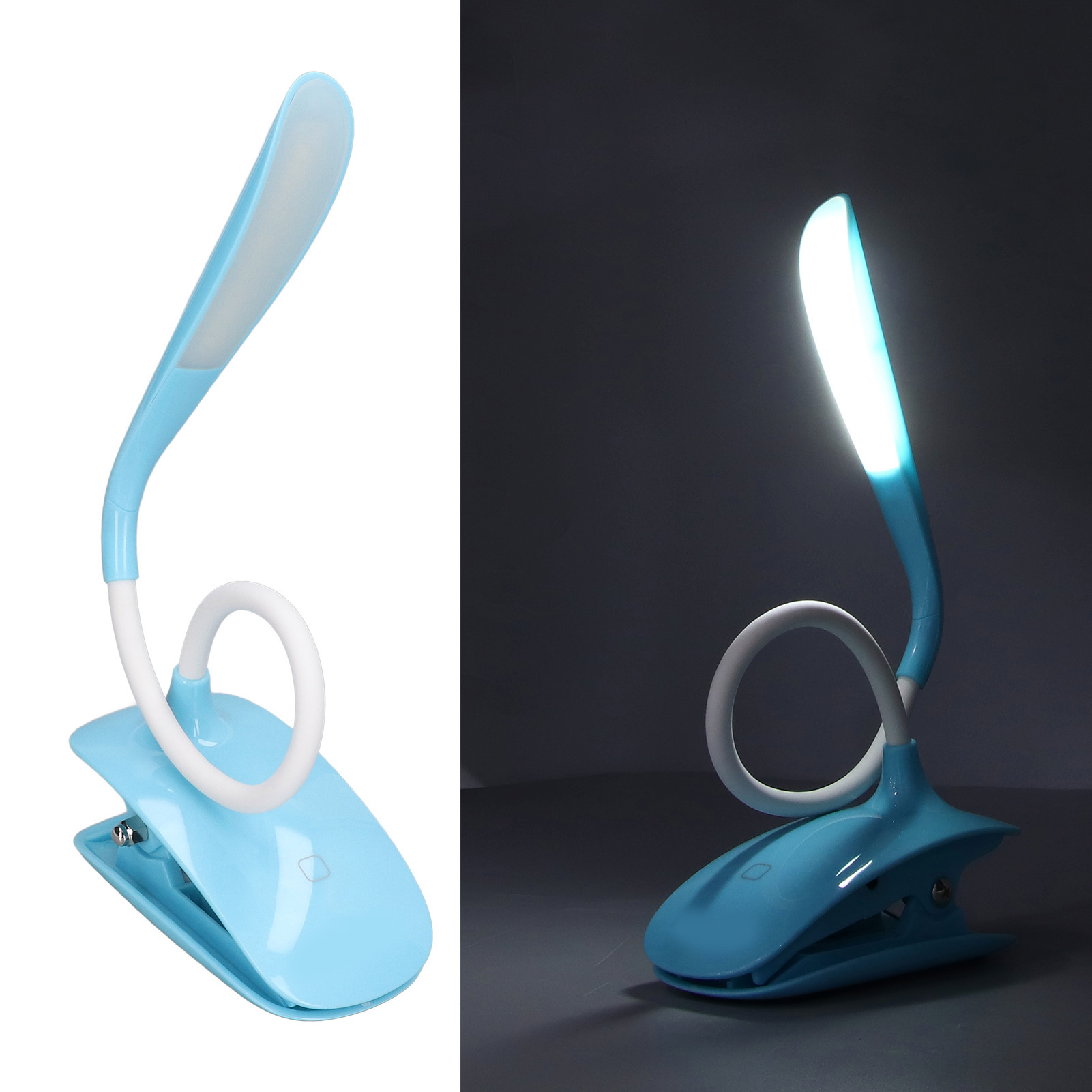 Wiederaufladbare Led-schreibtischlampe Per Usb, Ideal Für Arbeit, Schlafzimmer, Büro, Nachttisch, Schreibtisch, Mit Klemmbefestigung
