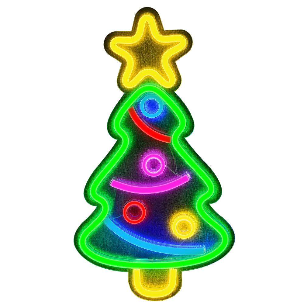Led-neon-weihnachtsbaum-rückwand, Usb-stromversorgung