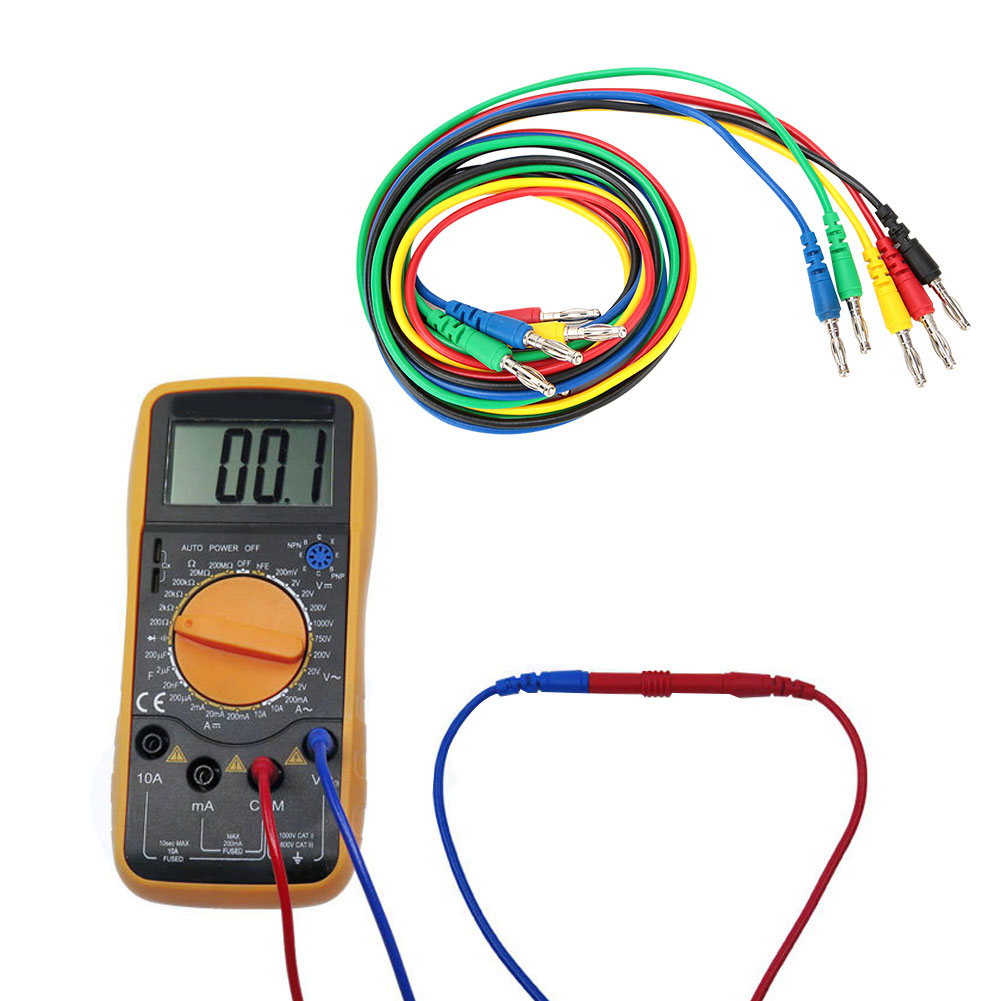 Cleqee P1043 Testkabel Mit 4-mm-bananensteckern (stecker Auf Stecker)