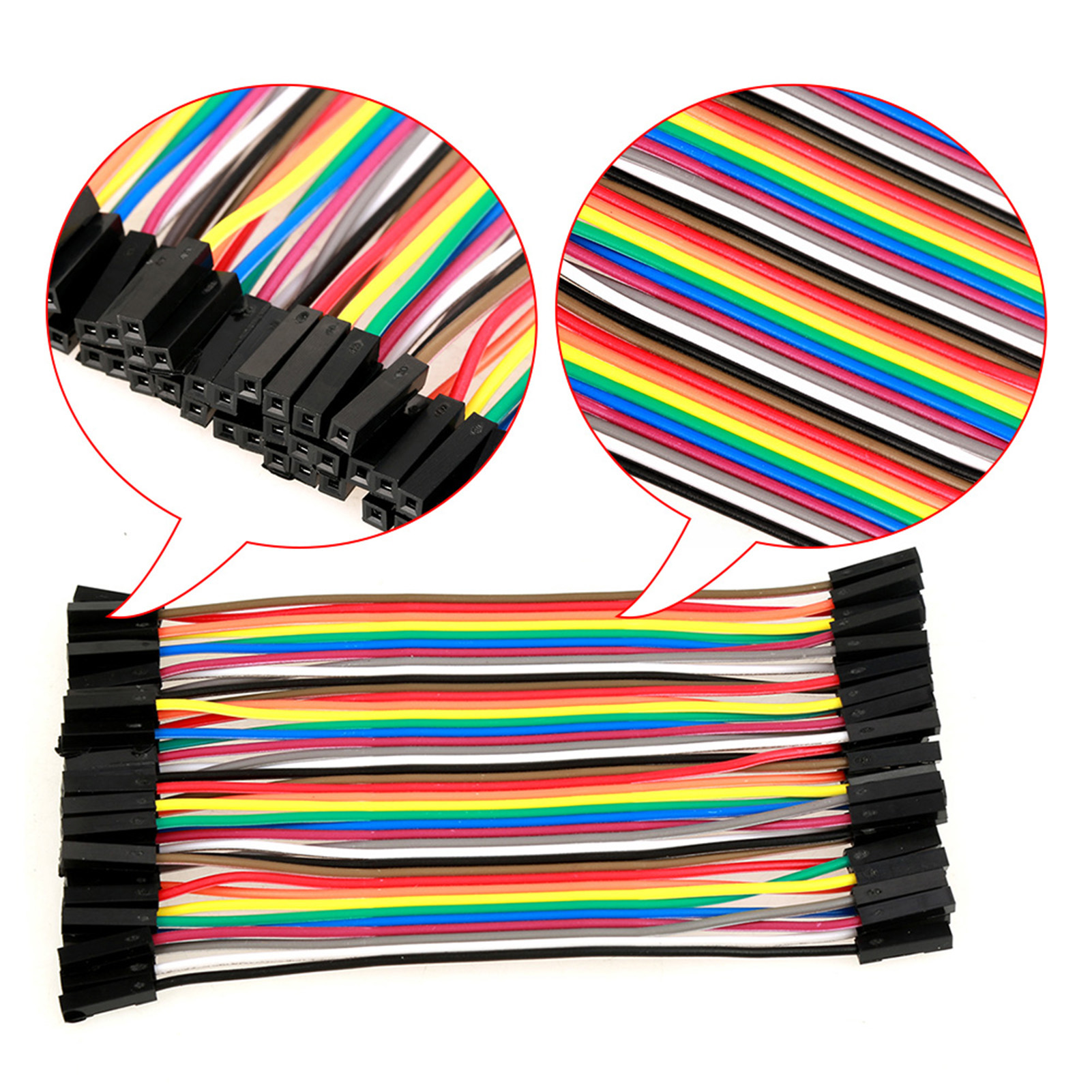 11,5 Cm Langes 40-poliges Dupont-kabel (buchse Auf Buchse)
