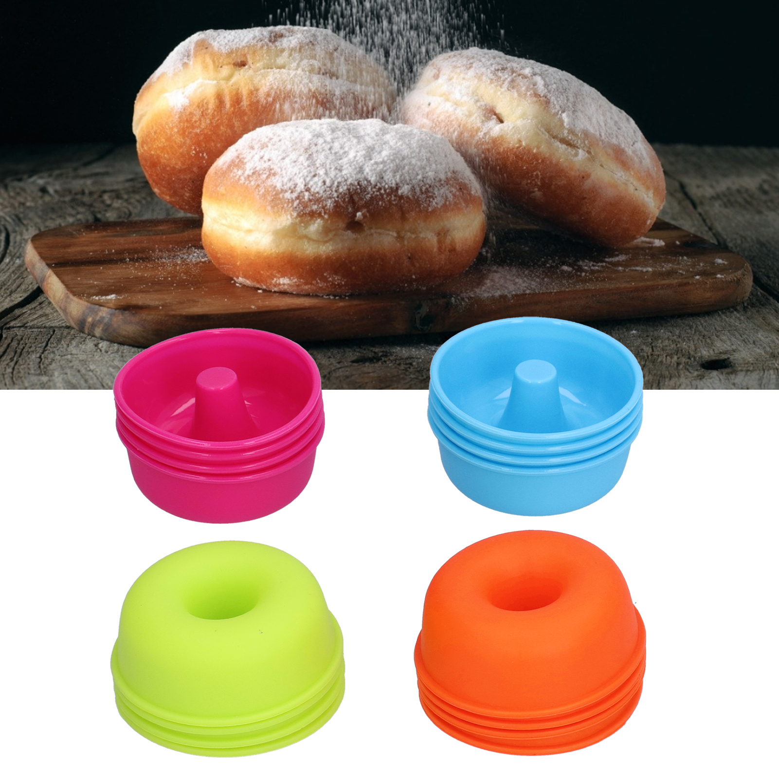 Runde Silikon-muffinform (16 Stück), Törtchenform, Pudding- Und Geleeform.