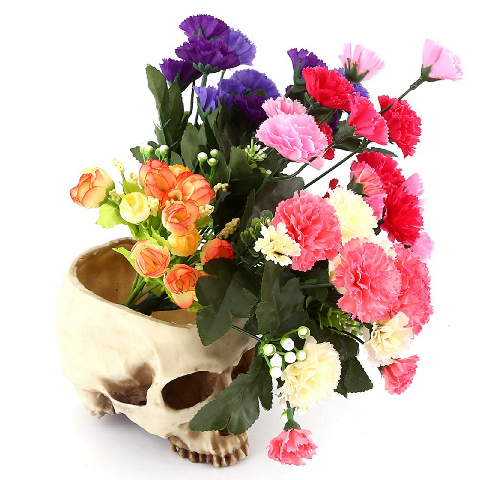 Totenkopf-förmiger Blumentopf Aus Kunstharz