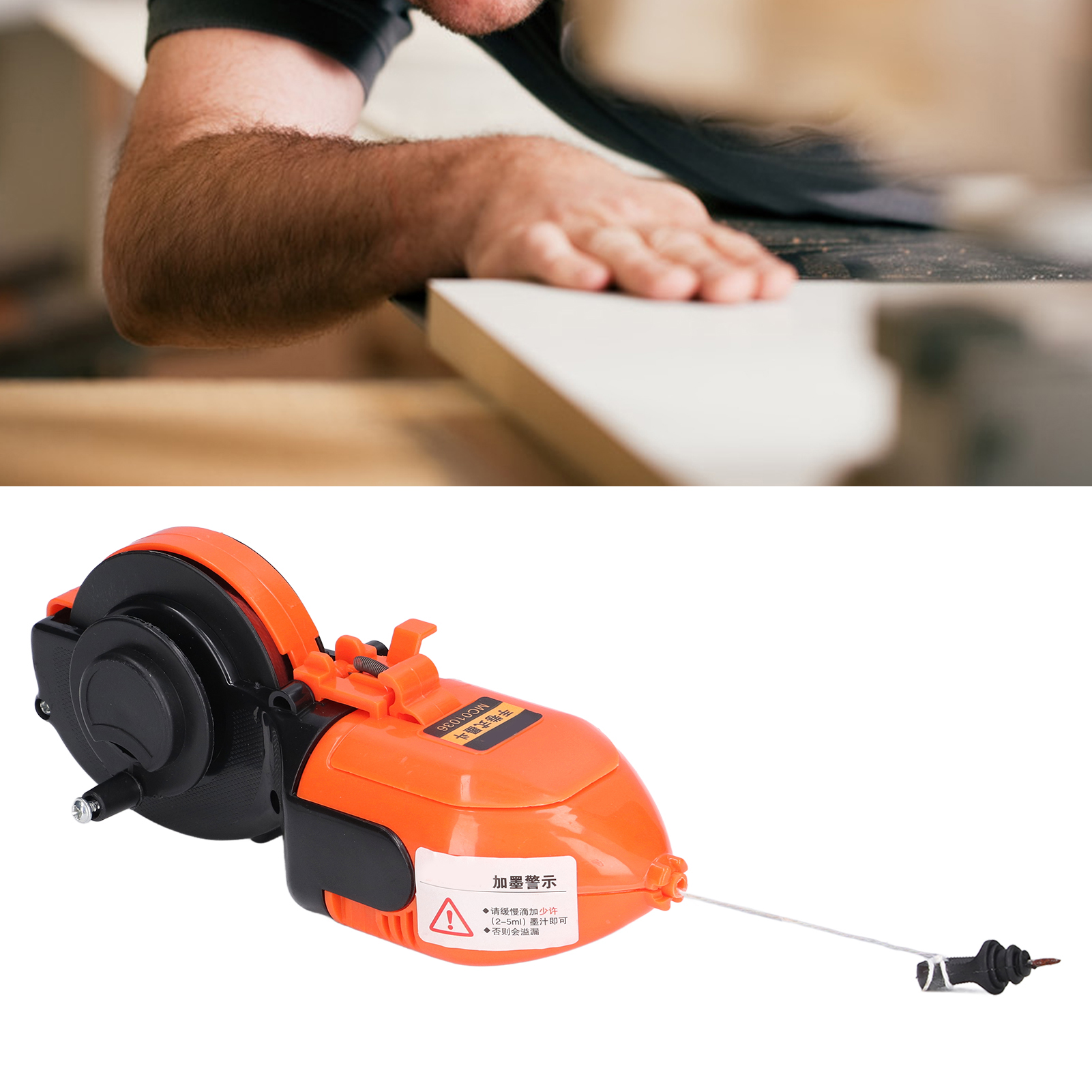 Automatischer Tintenmarker, Werkzeuge Für Holzbearbeitung Und Dekoration, Manueller Tintenmarker, Baumwollfaden (15 M)