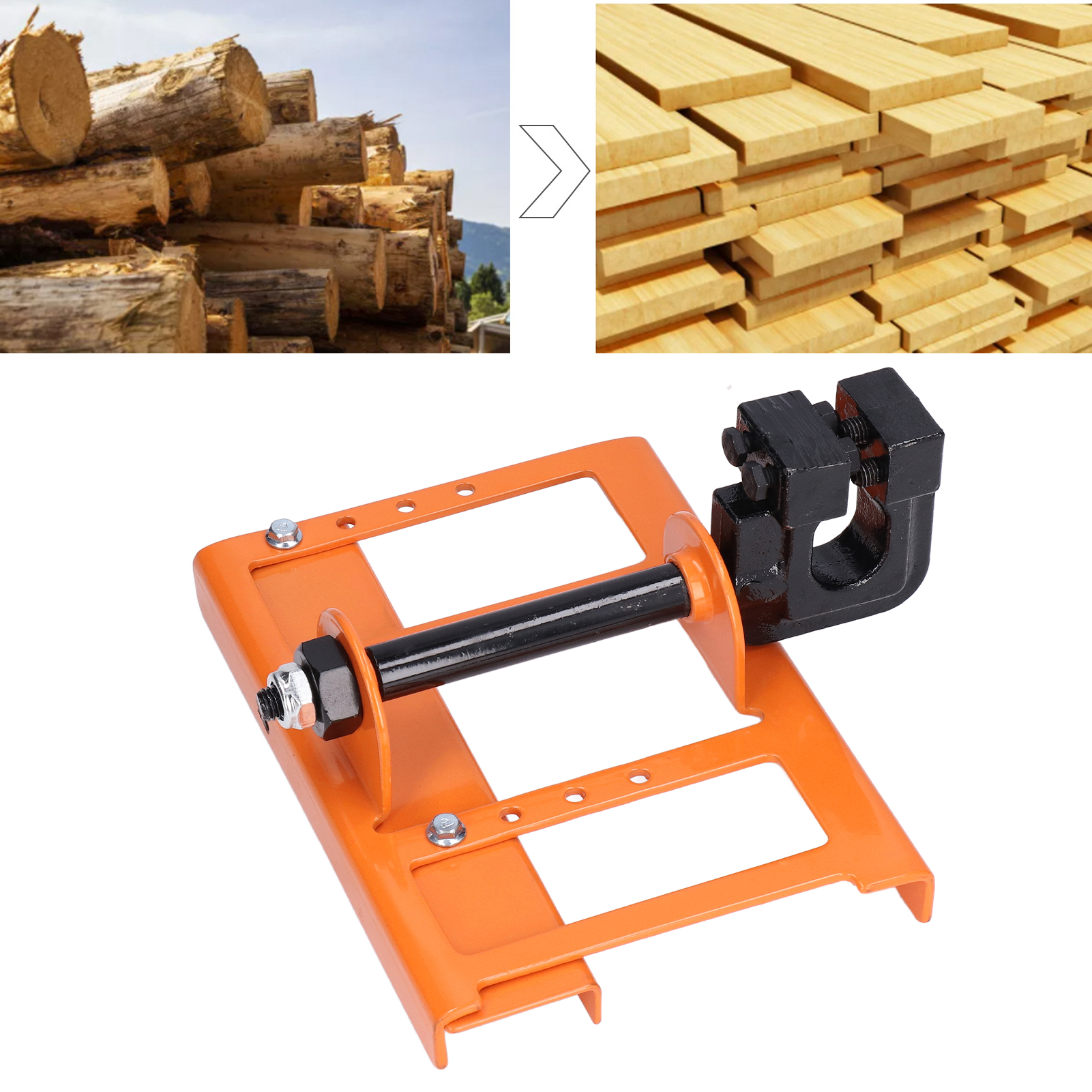 Schärfführungsplatte Für Kettensägen, Mini-plattenschneider, Kettensägen-schärfhilfe Für Holz, Orange.