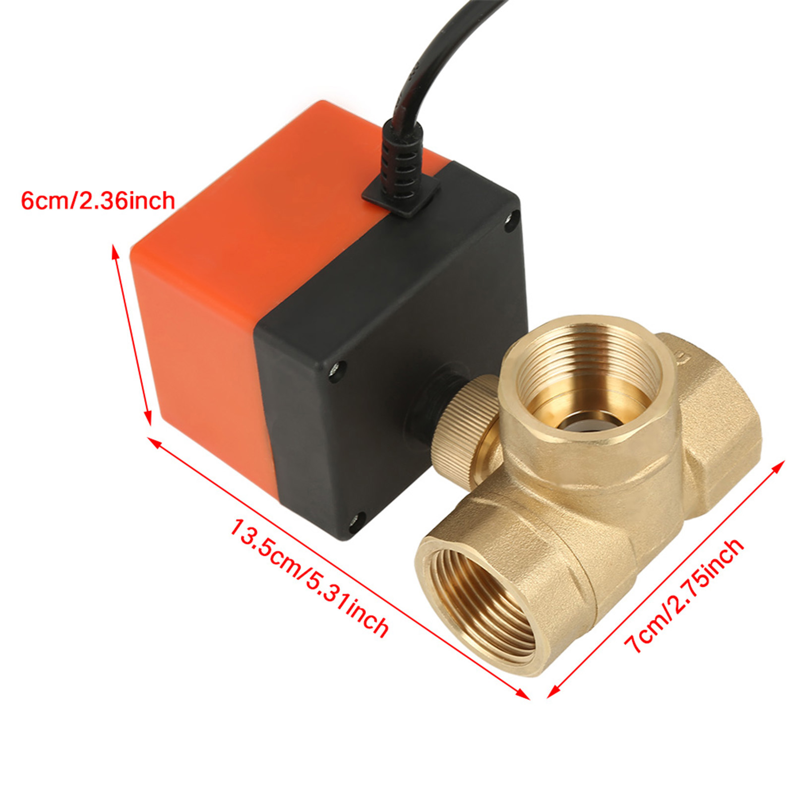 Dreiwege-kugelhahn, Elektrisch, 220 V Wechselstrom, G1" Dn25