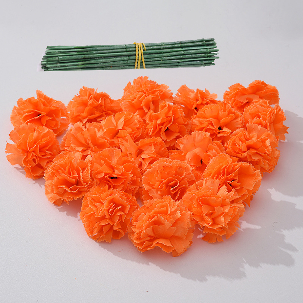 Künstlicher Ringelblumenkranz In Orange, Ideal Zum Dekorieren Indischer Laternen, Hochzeitsfeiern Und Orangefarbener Blumenarrangements.