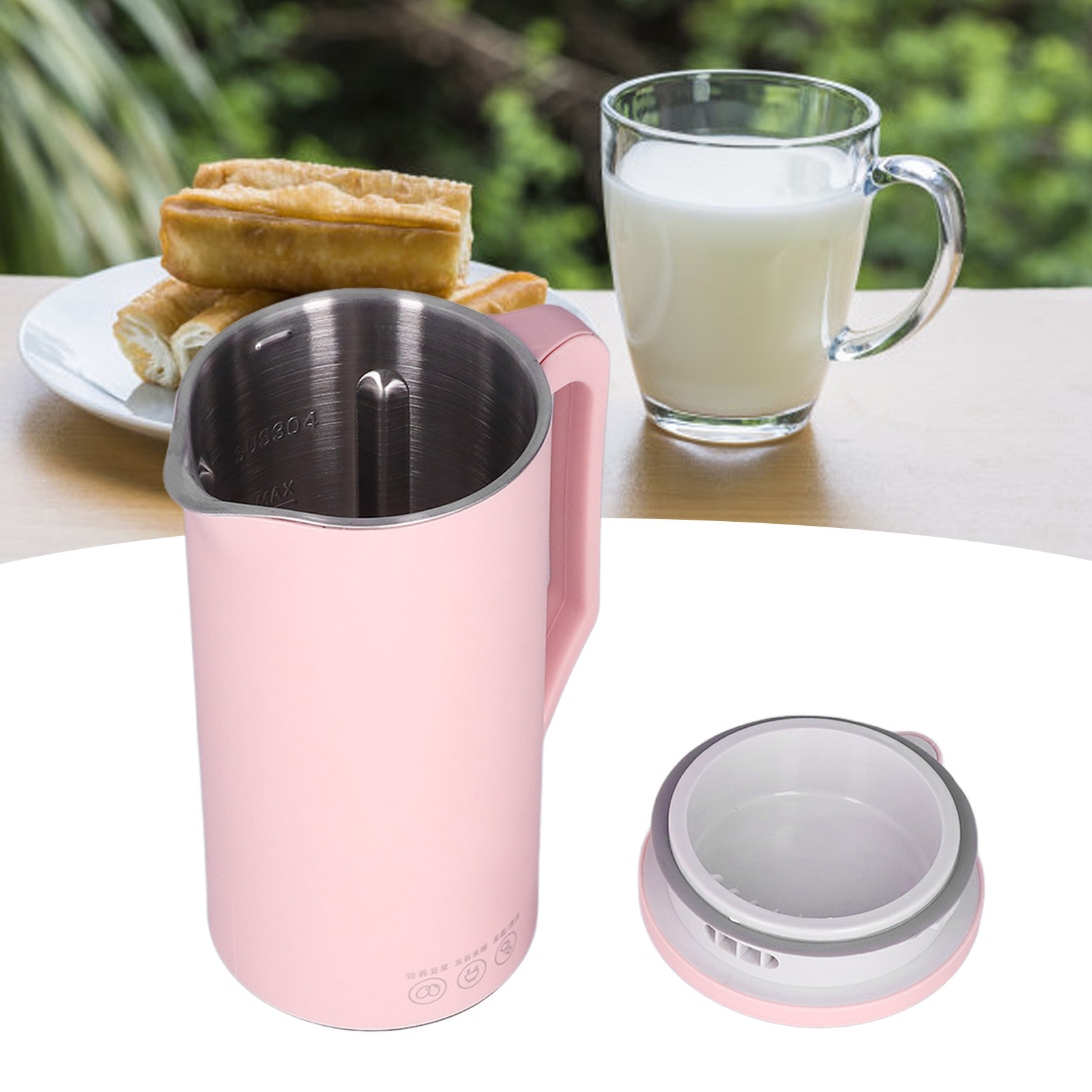 Mini-sojamilchbereiter (350 Ml), Tragbarer Obst- Und Gemüseentsafter, Hochgeschwindigkeits-minimixer (us-standard 110 V)