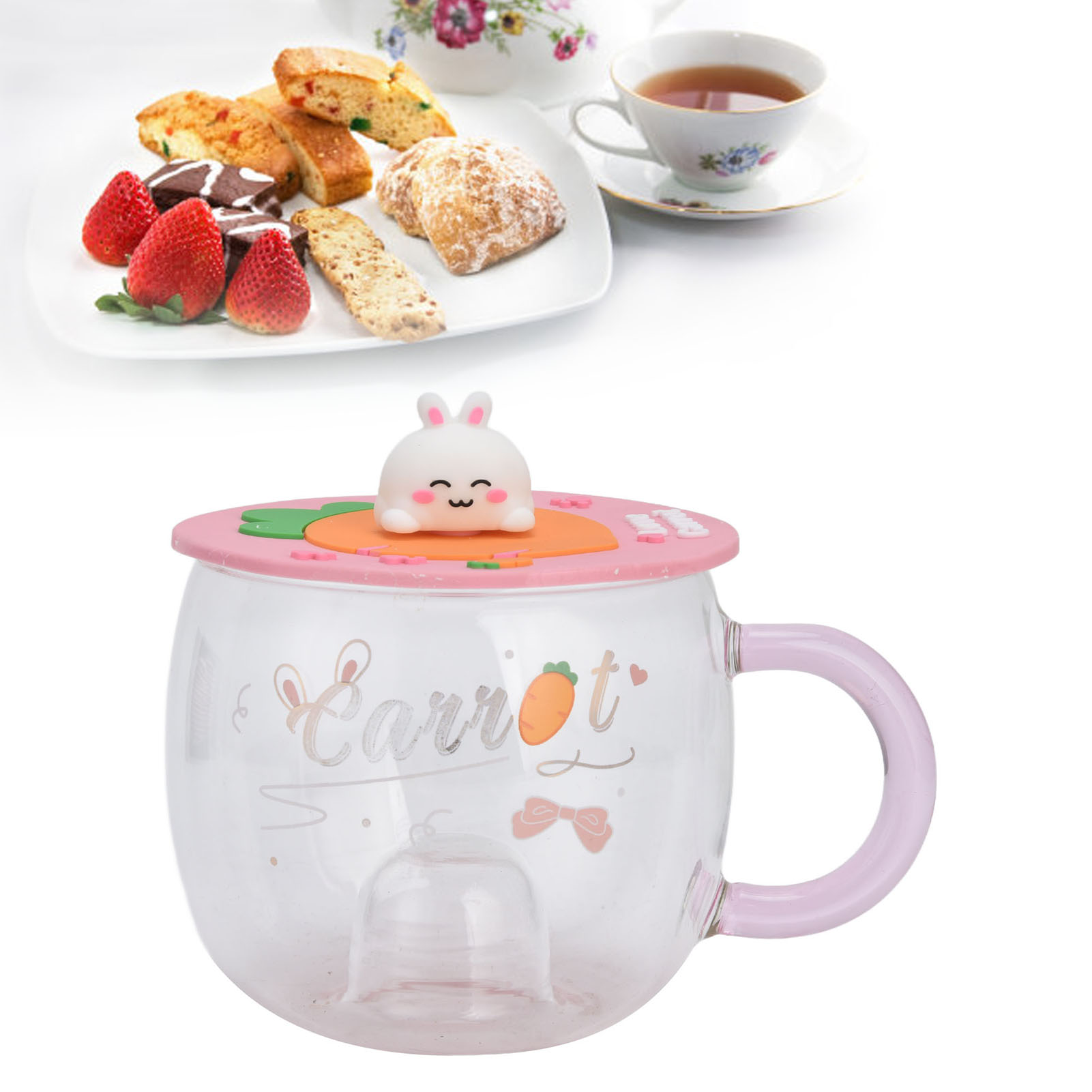 Kreativer Silikonbecher Mit Henkel, Ideal Für Kaffee, Milch, Haferflocken Oder Als Geschenk (typ A).