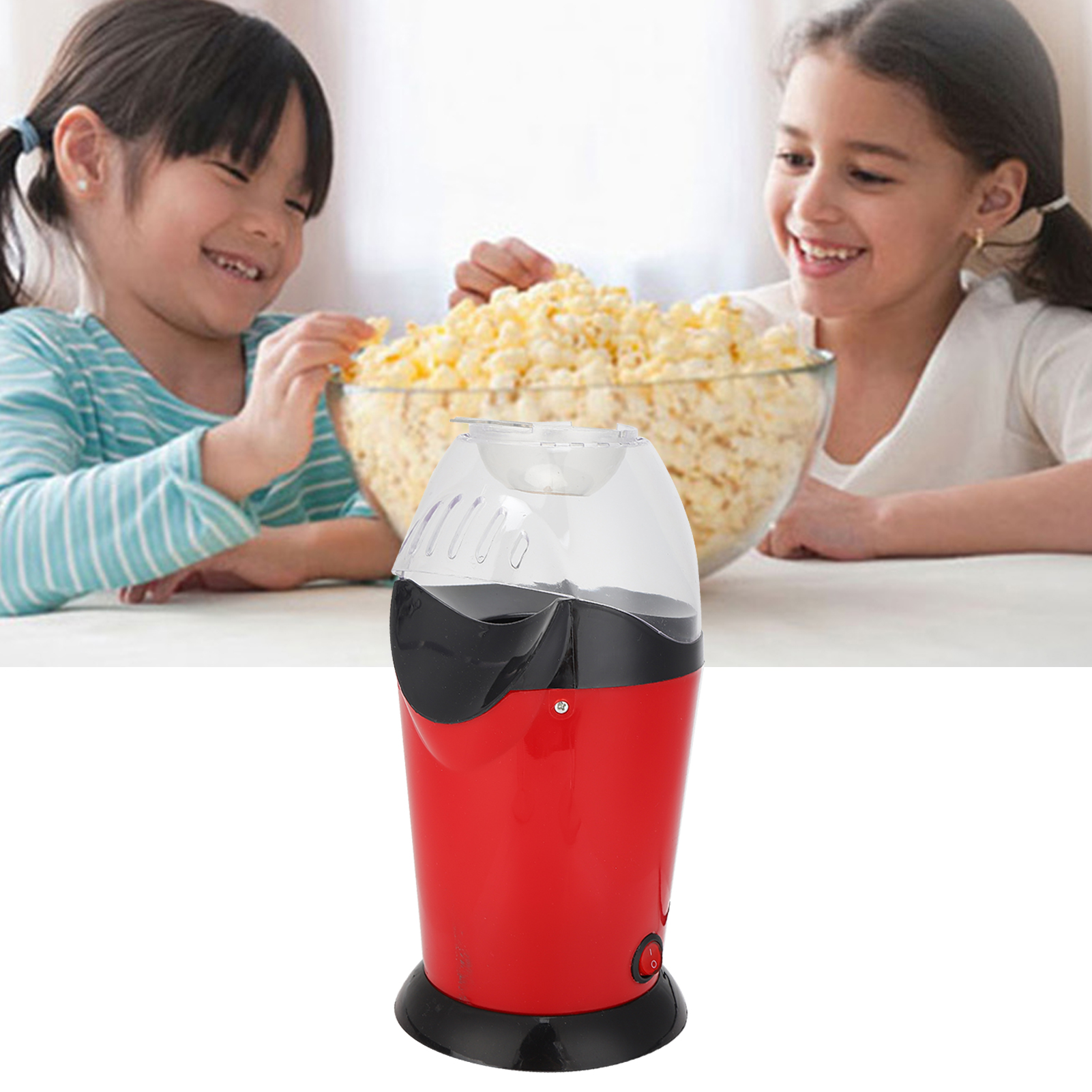 Tragbare Elektrische Popcornmaschine, Heißluft-popcornmaschine, Küchengerät, Mini-tisch-popcornmaschine Zum Selberbauen, 1200 W, Us-standard 110 V