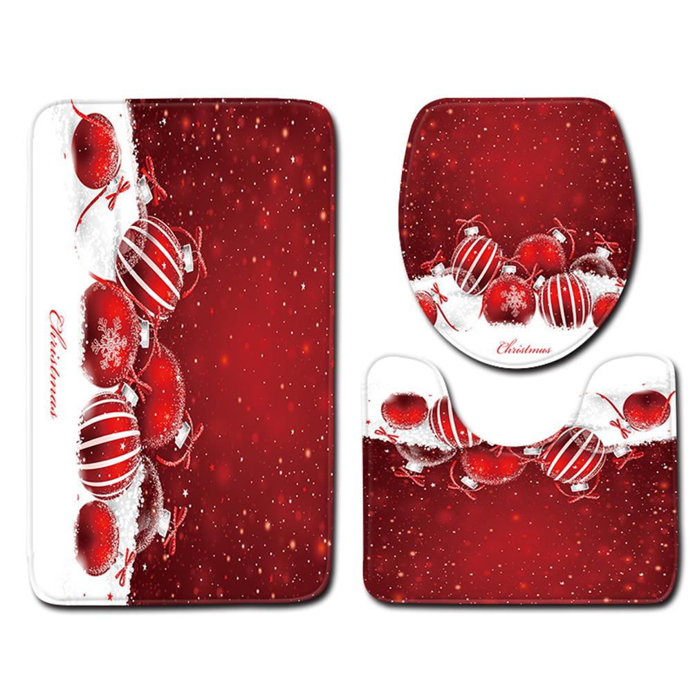 Weihnachts-schneemann-badematte, Fußmatte, Wc-set (3-teilig) Sdxr15 4575