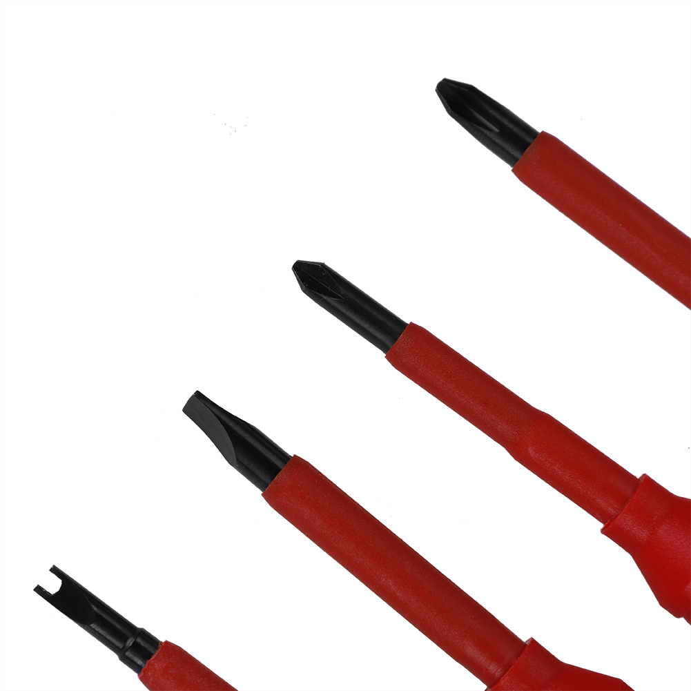 Das 10-in-1 Isolierte Elektriker-schraubendreher-set Enthält Einen Teststift, Handwerkzeuge, Ein Schraubendreher-set Und Einen 500-v-hochspannungsschraubendreher.