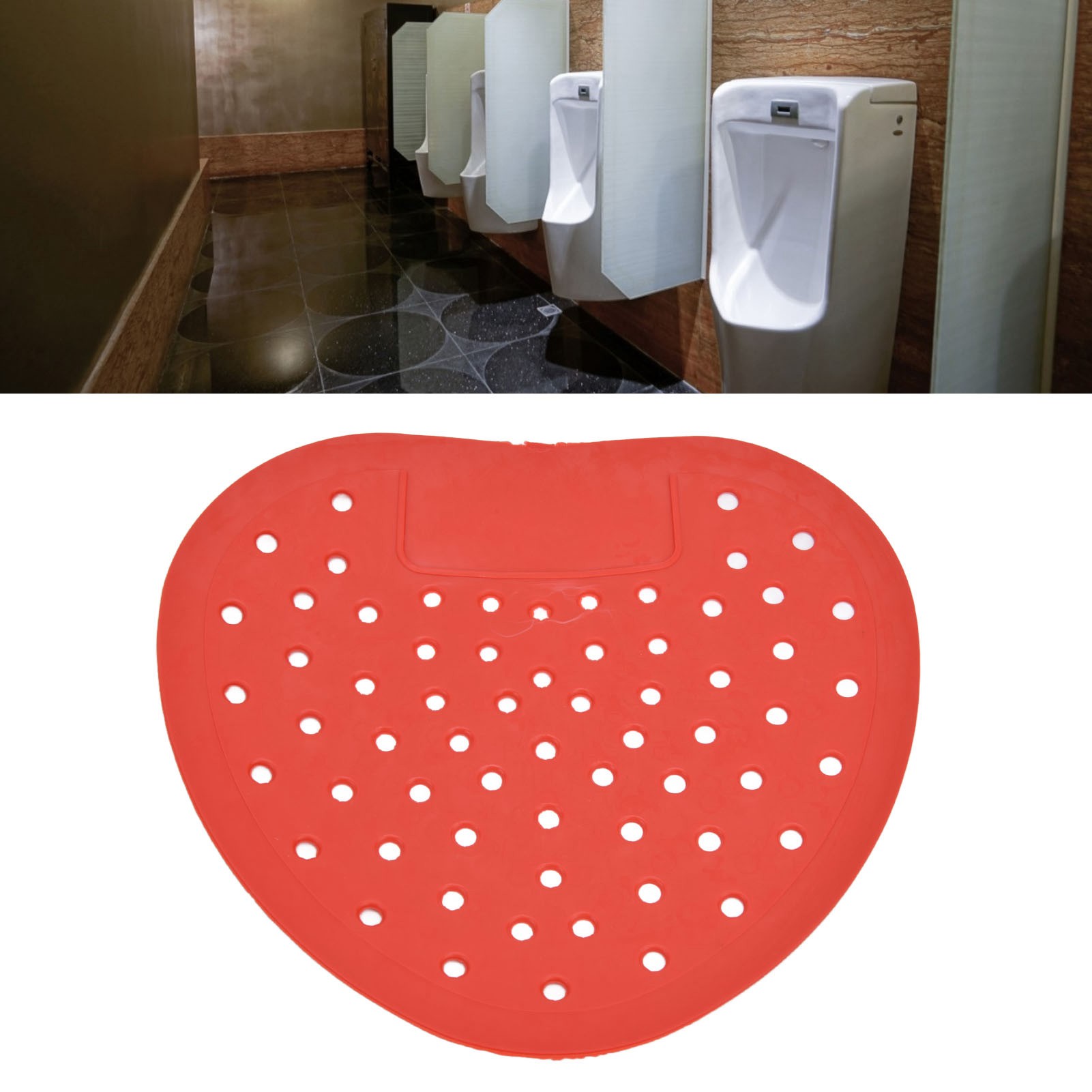 Verstopfungsfreies, Desodorierendes Pad Für Männliche Urinale, Dufttabletten Für Urinbehälter, Dufttabletten, Anti-spritz-filtertabletten, Bedrucktes Logo, Rot Mit Großen Poren.