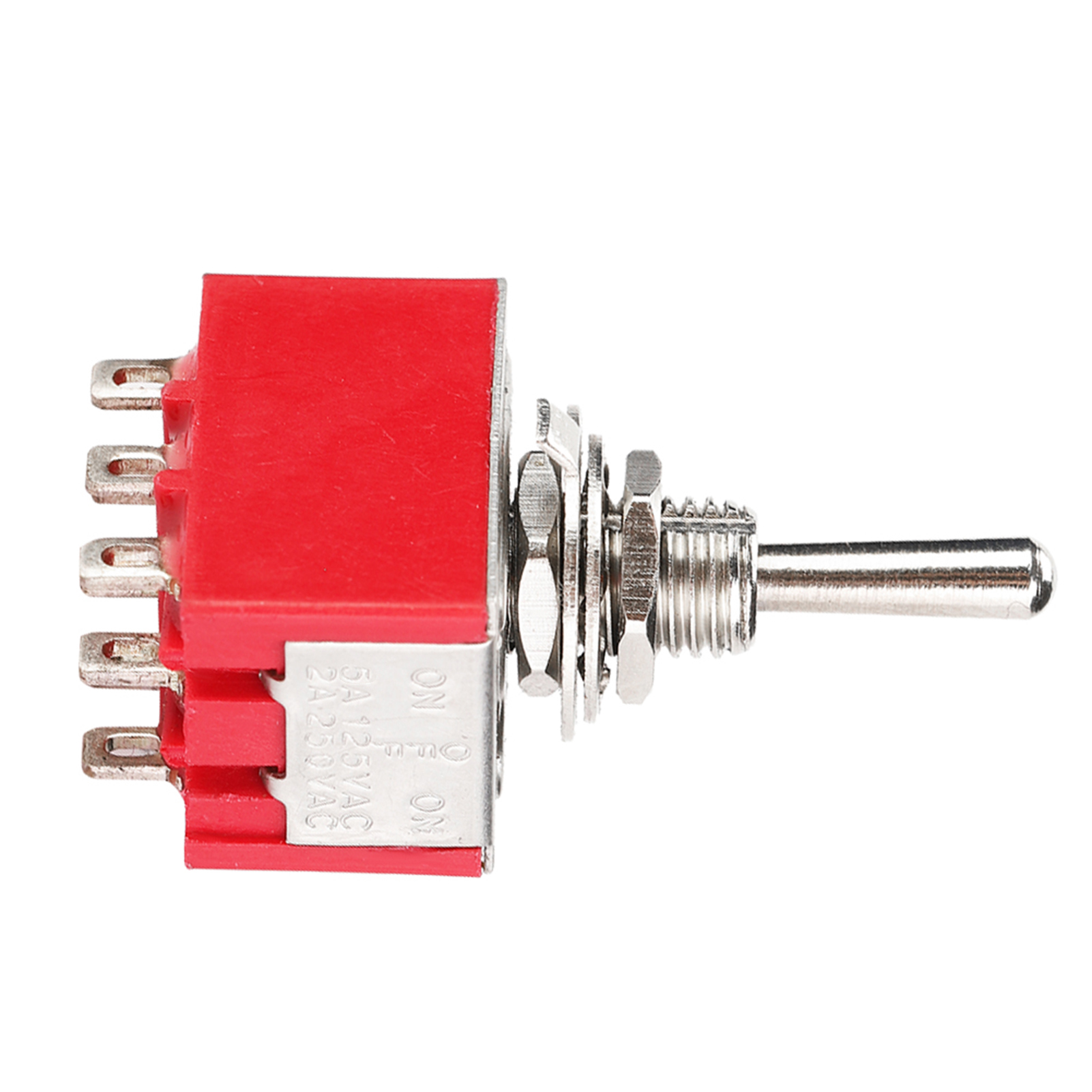 Packung Mit 5 Miniatur-kippschaltern Mts-303, 9 Pins, 3 Positionen Ein-aus-ein.