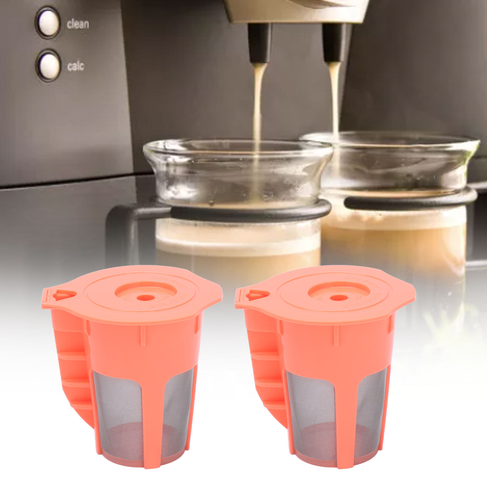 Krieg Roter Kaffeefilter 51–100 Ml Für K-cup-kapseln, Wiederverwendbare Box