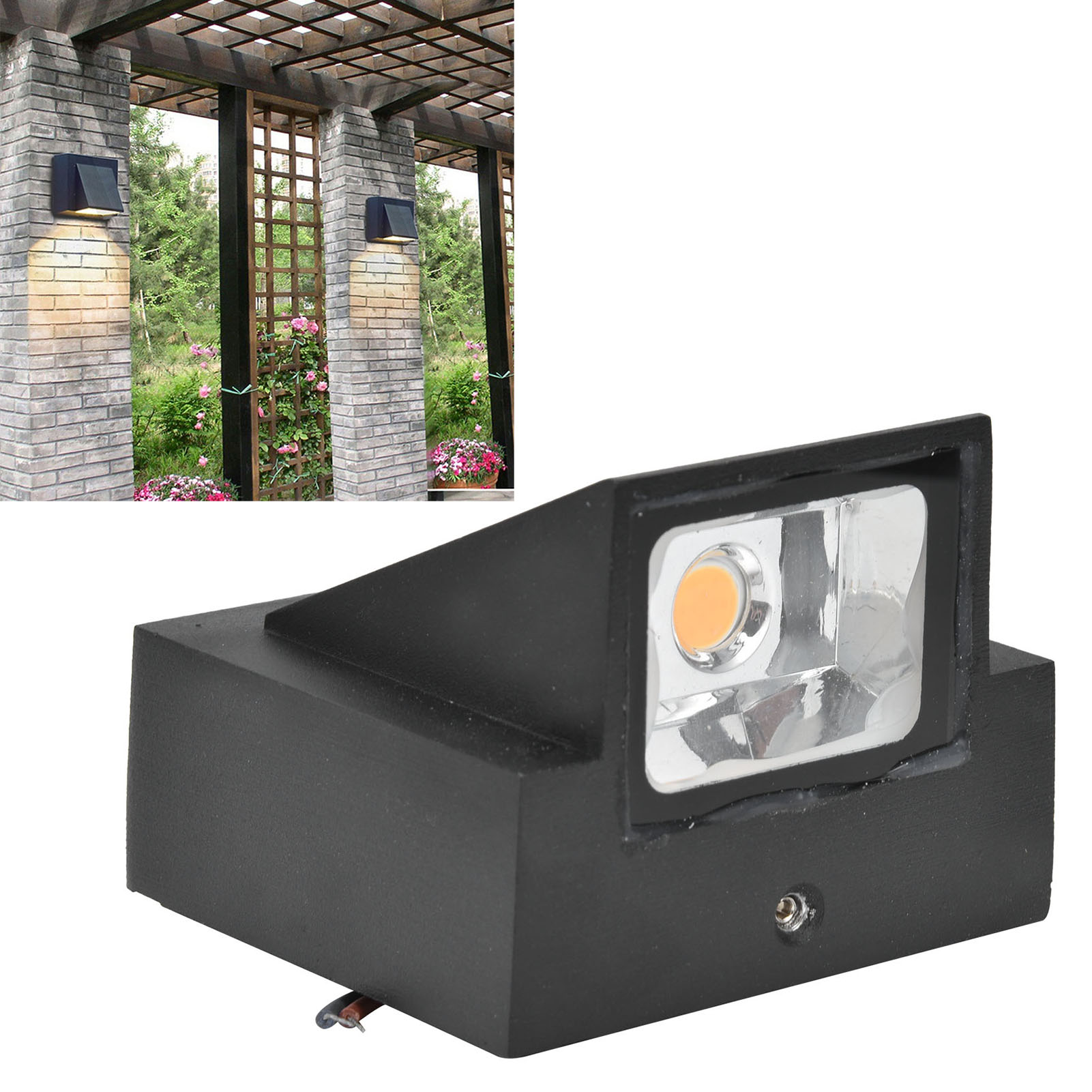 Moderne Minimalistische Led-wandleuchte, 5 W, Aluminiumrahmen, Ip65 Wasserdicht, Ideal Für Flure, Balkone, Innenhöfe, Treppenhäuser Und Als Landschaftsbeleuchtung.
