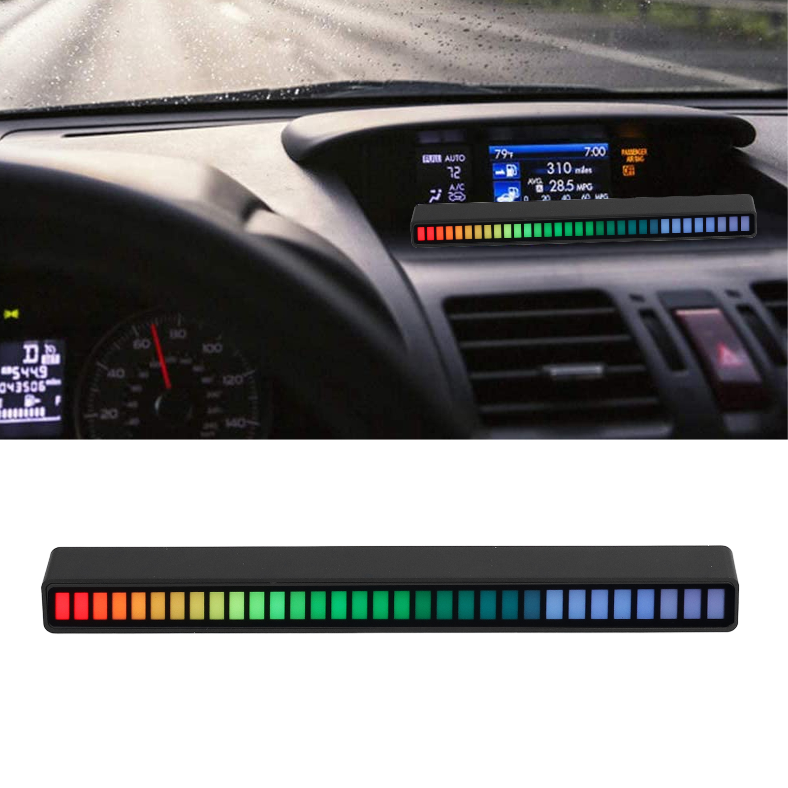 Rgb-farb-stimmungsleuchte Mit Musik Und Sprachsteuerung (schwarz)