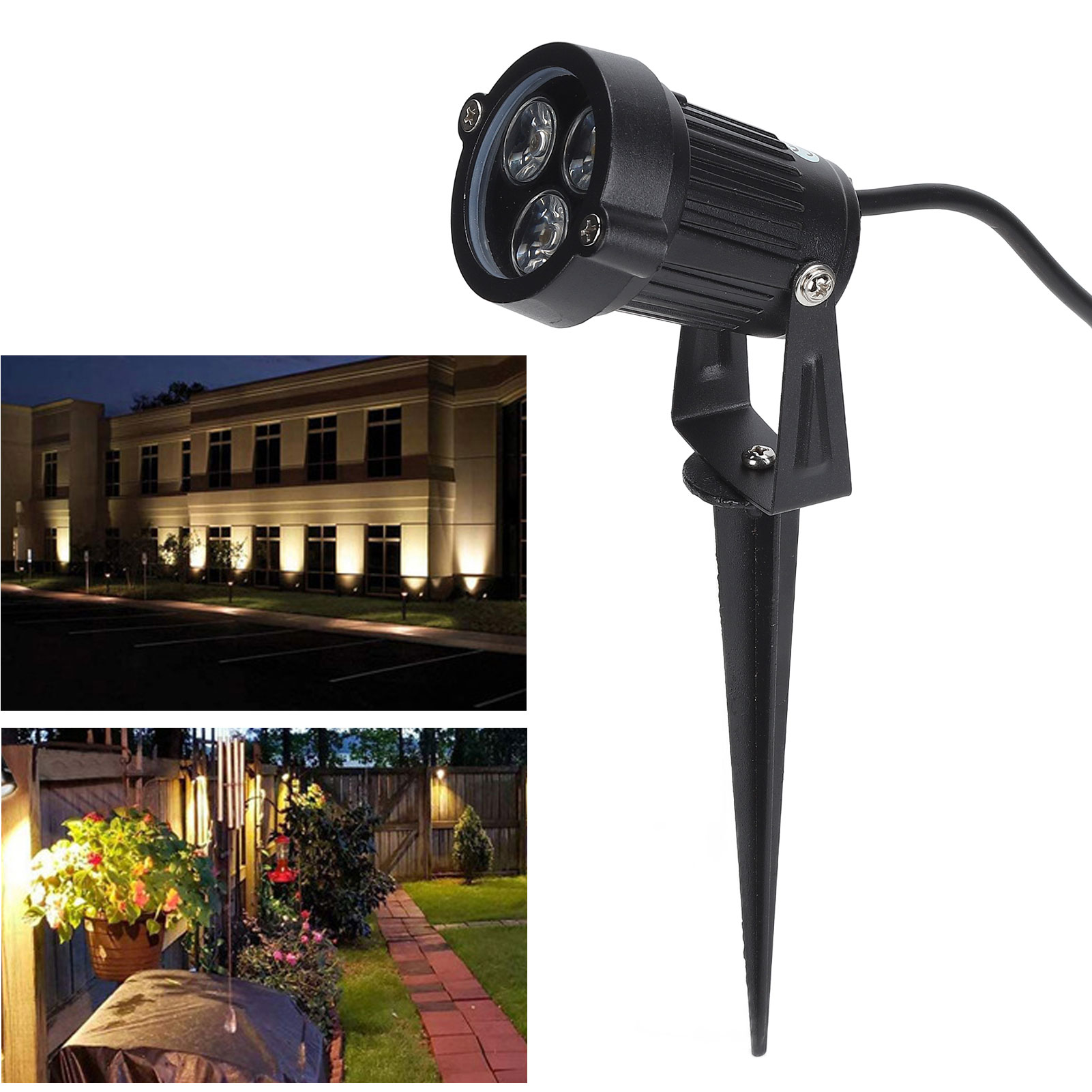 3w Led-gartenleuchte Zur Bodenmontage, Ip65 Wasserdicht, Ideal Für Höfe, Rasenflächen Und Gärten, Mit Warmweißem Licht.